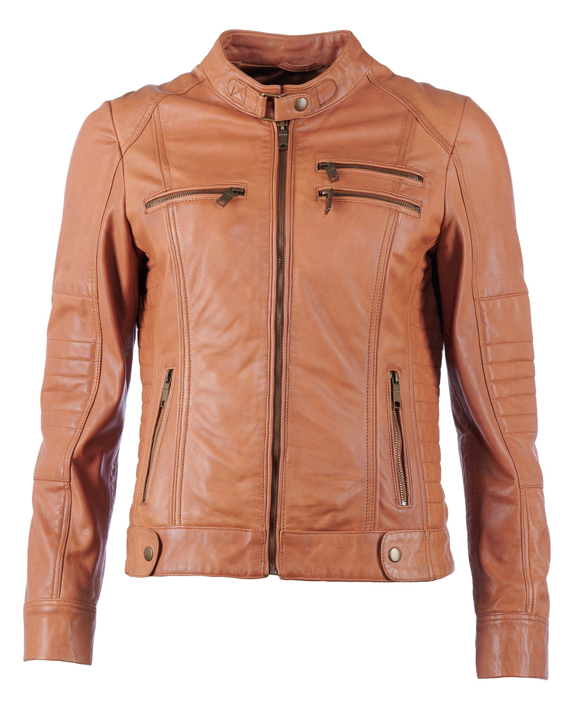 dark Sirpa JCC Bikerjacke cognac