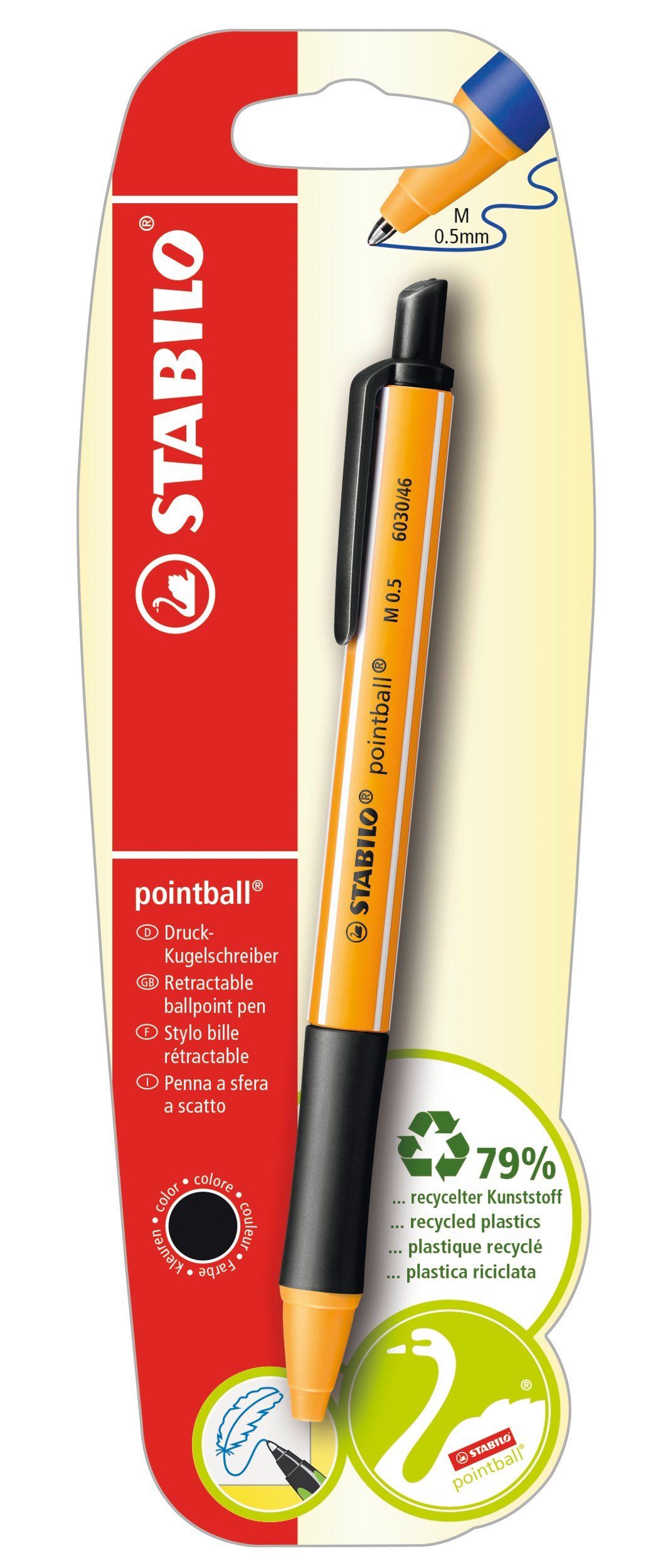 Kugelschreiber Kugelschreiber pointball Blister schwarz