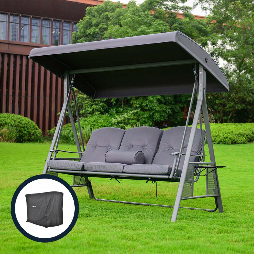 HOME DELUXE Hollywoodschaukel »DESCANSO«, 3Sitzer, ohne Abdeckung