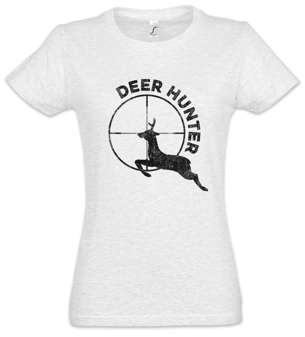 Urban Backwoods Print-Shirt Deer Hunter Damen T-Shirt Hirsch Reh Jagd Jäger Bär Geweih Deer Bear (1-tlg) Hunt Geweih Sport Hunting