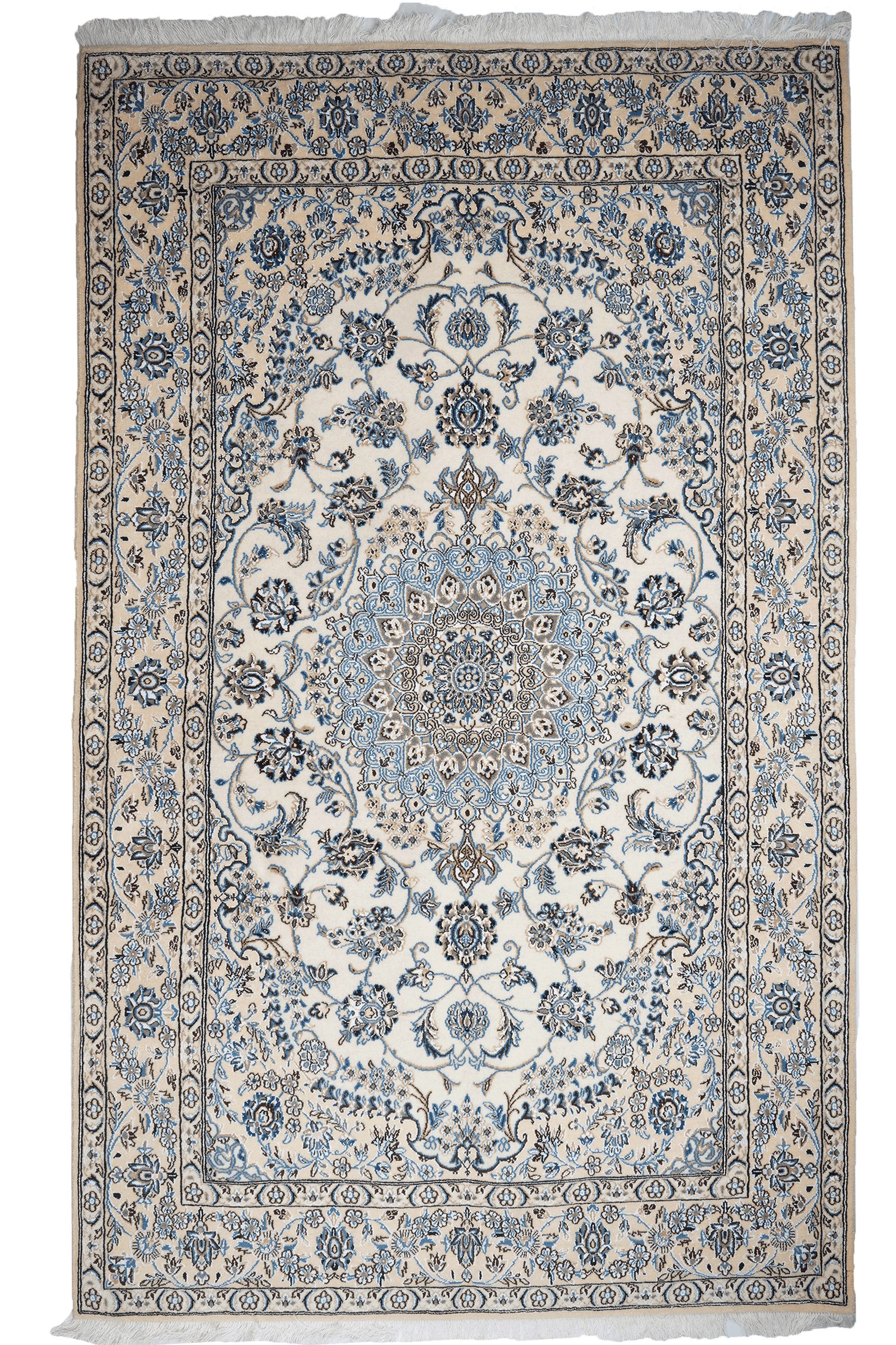Looma Orientteppich Nain 9La 247x151cm, rechteckig, Höhe: 8 mm, Nain 9La, Schurwolle, Unikat