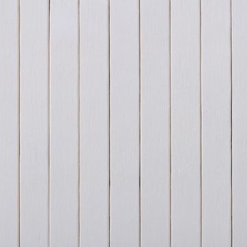 furnicato Raumteiler Bambus Weiß 250×165 cm