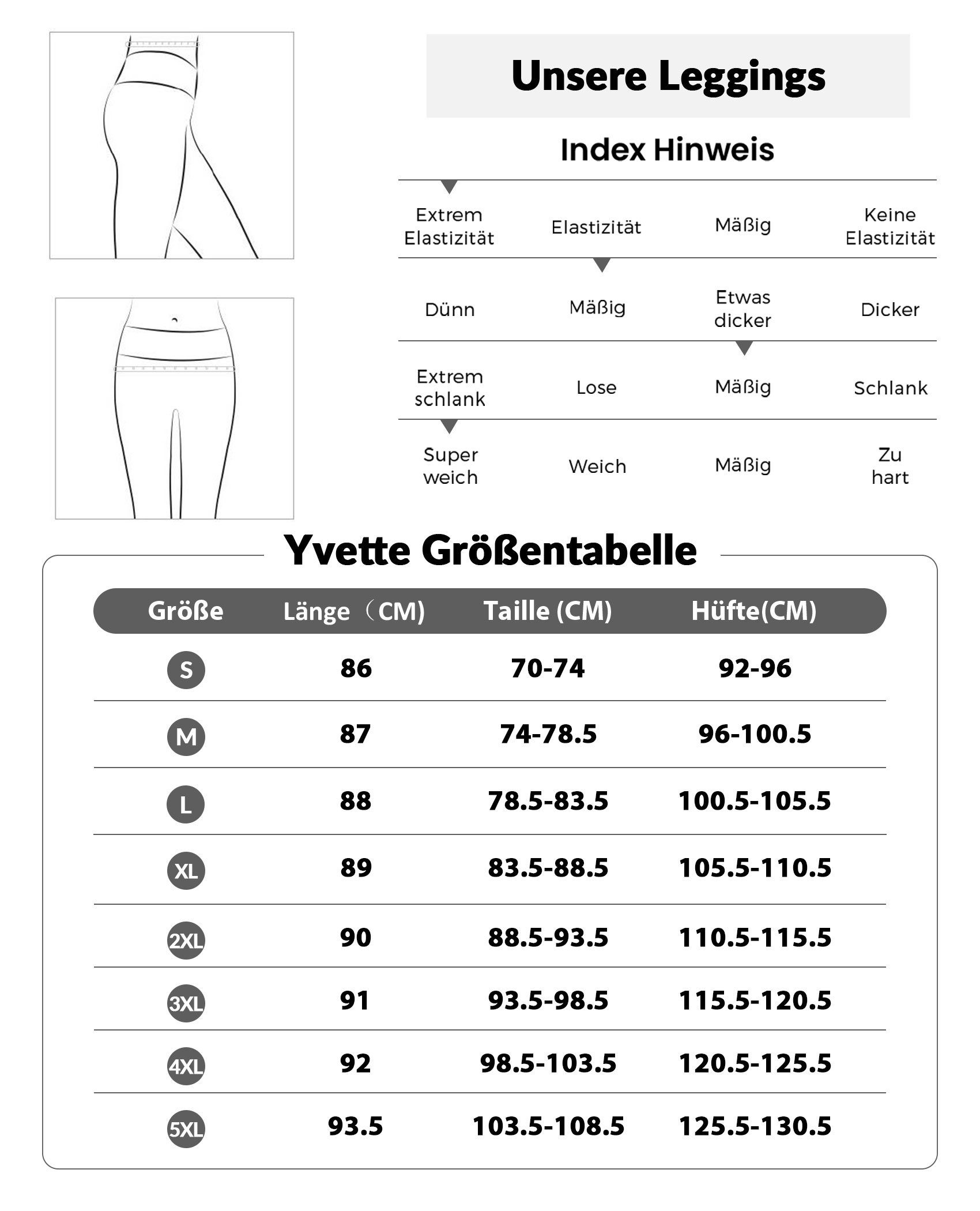 Yvette Leggings Damen Mesh Sport Leggings mit Taschen, hight wiast, 353A21