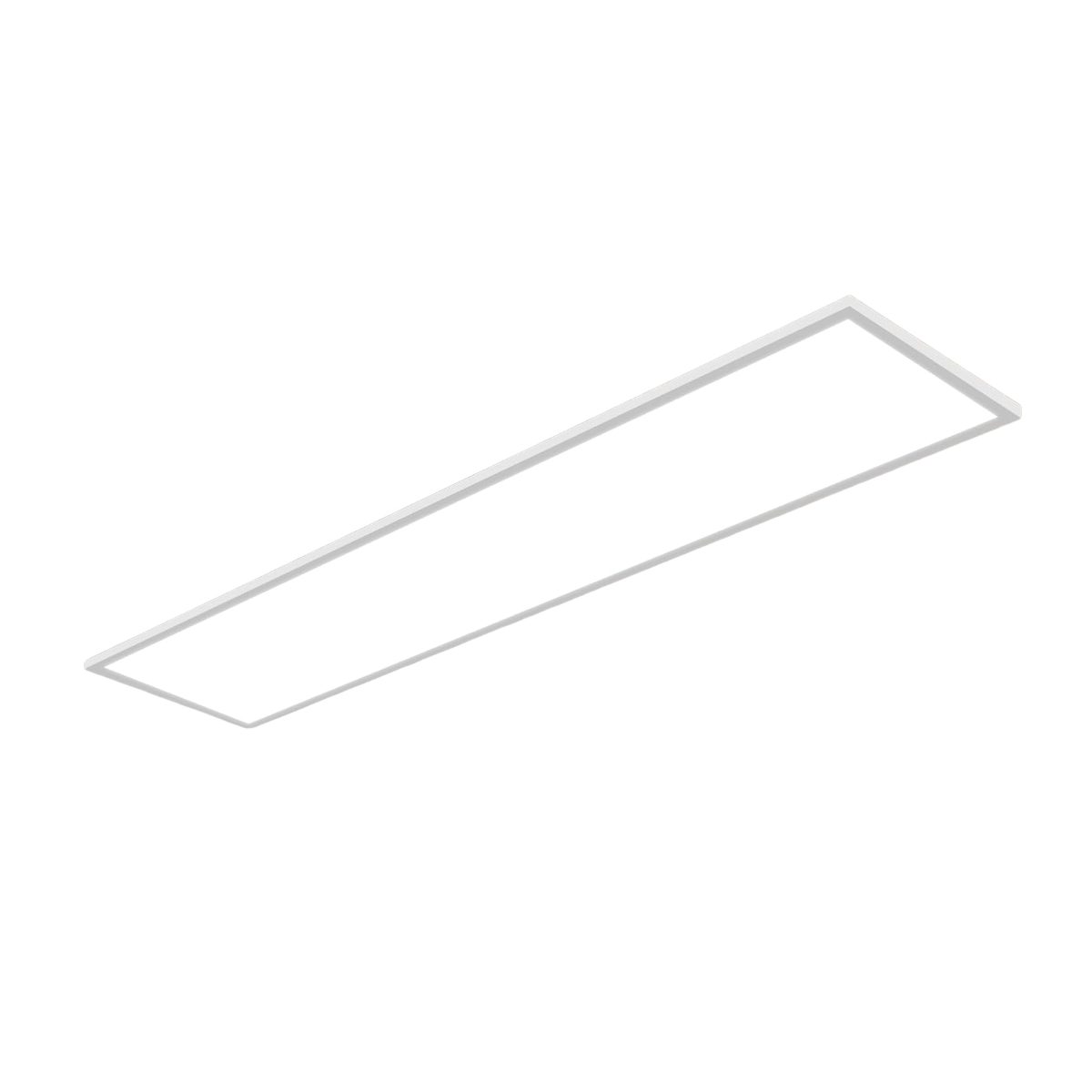 ZMH LED Deckenleuchte LED 3000-6500K dimmbar 100/120cm Schwarz/Weiß Deckenlampe, Augenschutz, LED fest integriert, warmweiß, neutralweiß, kaltweiß, 24W Rechteckig 2900LM Timer Memory Bürolampe