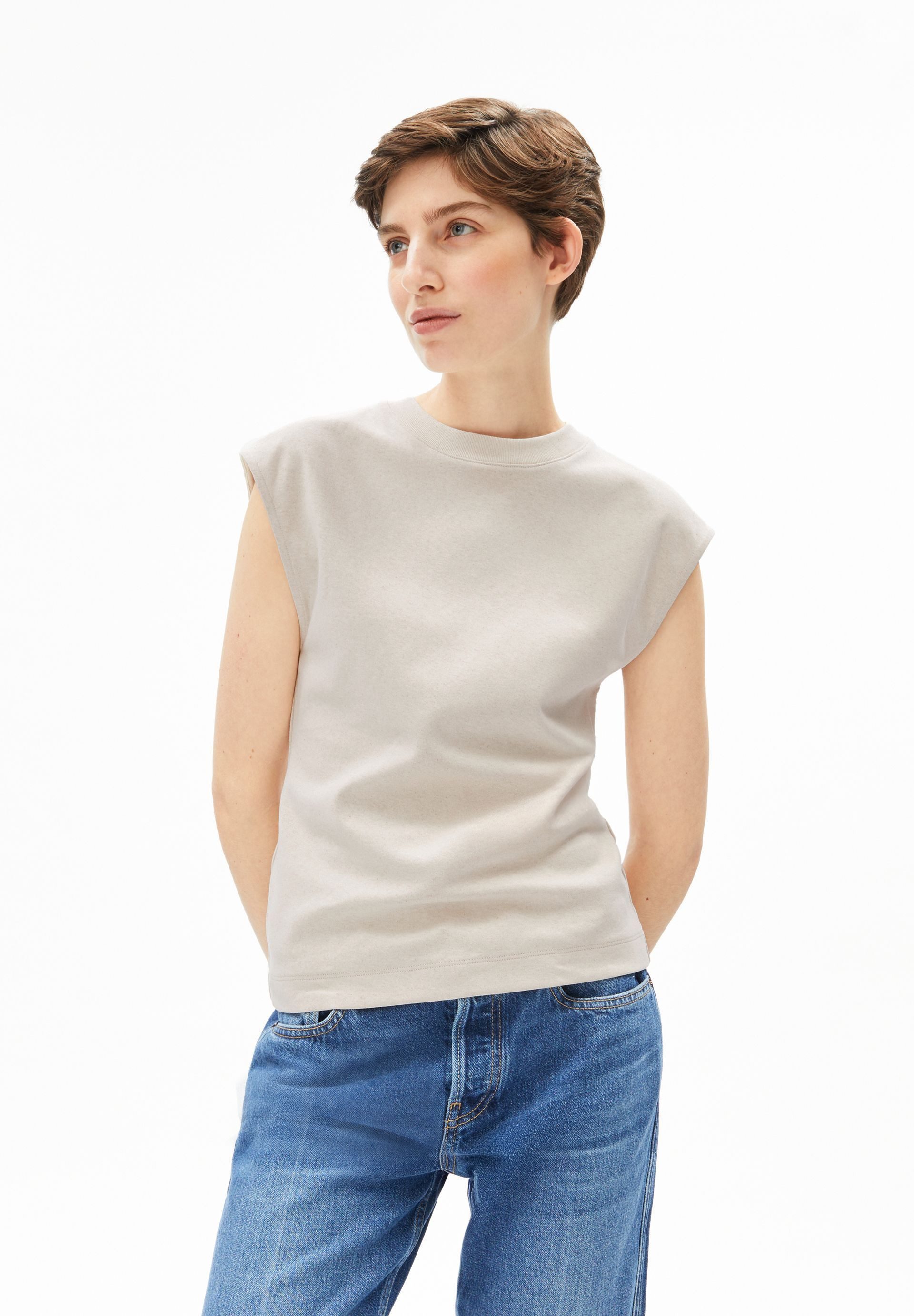 Armedangels Shirttop UN-WASTED Top aus recyceltem Baumwoll Mix (Slim Fit) R günstig online kaufen