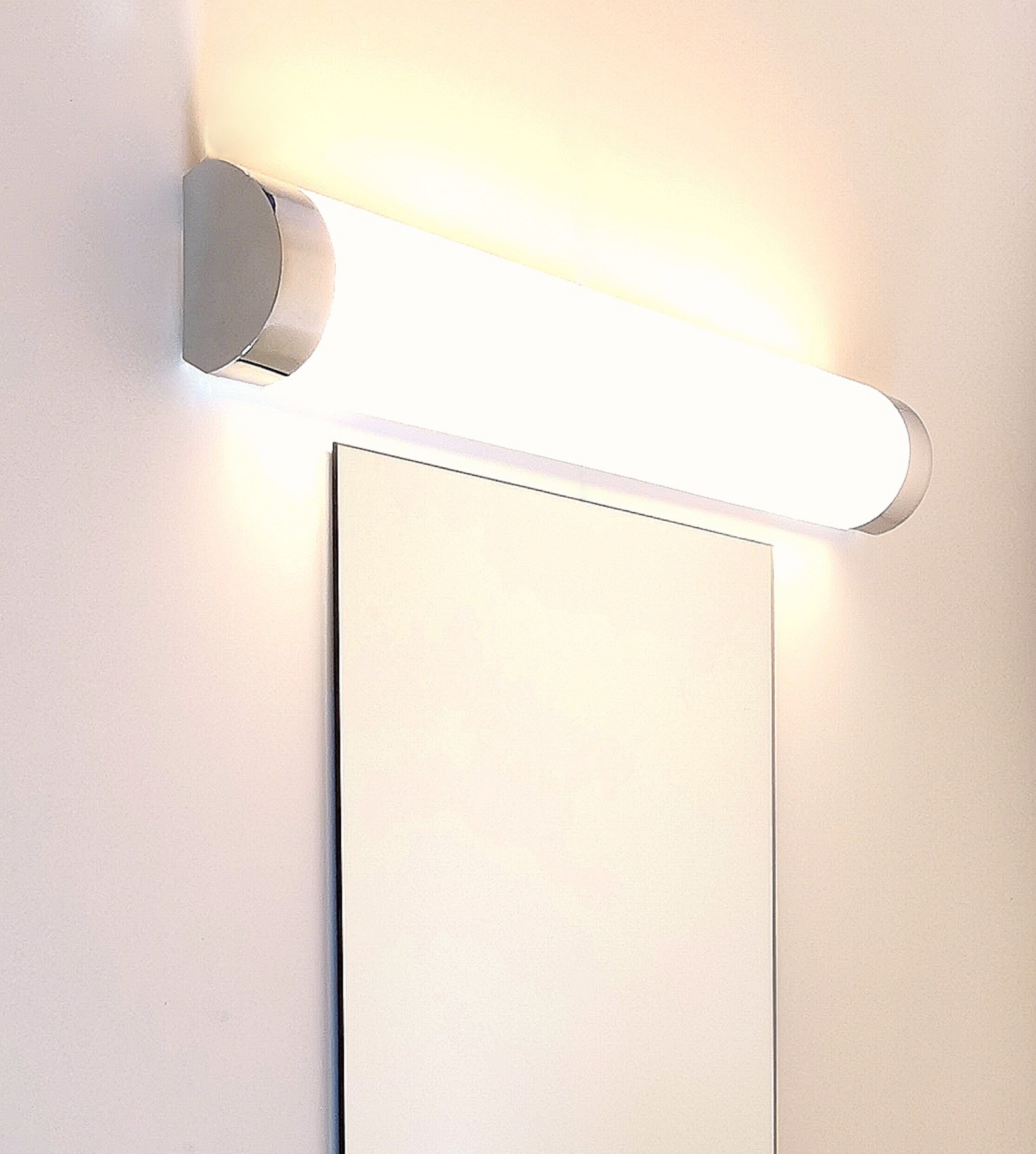 Schminklicht, Watt mit Unterbauleuchte Badezimmerlampe, 2074 3000K-4000K-6000K, Spiegelleuchte einstellbar 615mm, Wandlampe TRANGO & Kristall-Optik L: IP44 Badleuchte, Modern LED *CCT* Farbtemperatur LED 10 Spiegelleuchte, Memoryfunktion