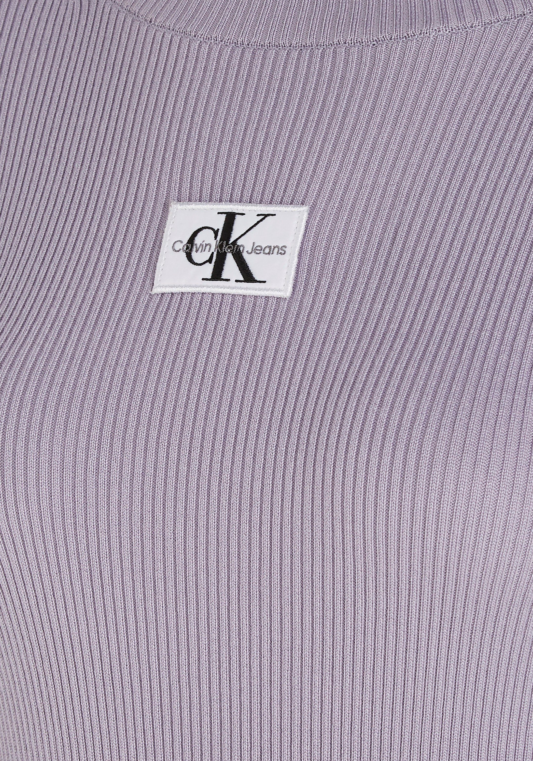 NECK Lavender DRESS Klein SWEATER Strickkleid Aura BADGE Jeans ROLL Calvin