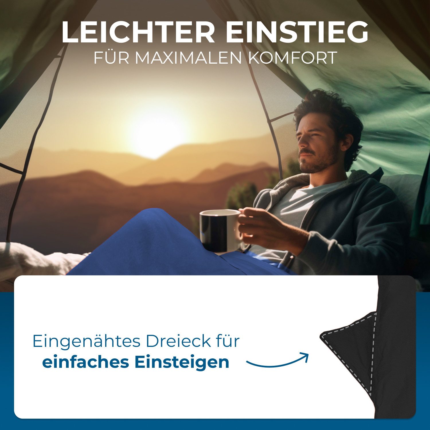 Styngard Schlafsackinlett Hüttenschlafsack Baumwolle Ultraleicht [350g] - kleines Packmaß, 100% Baumwolle, Warm und Leicht