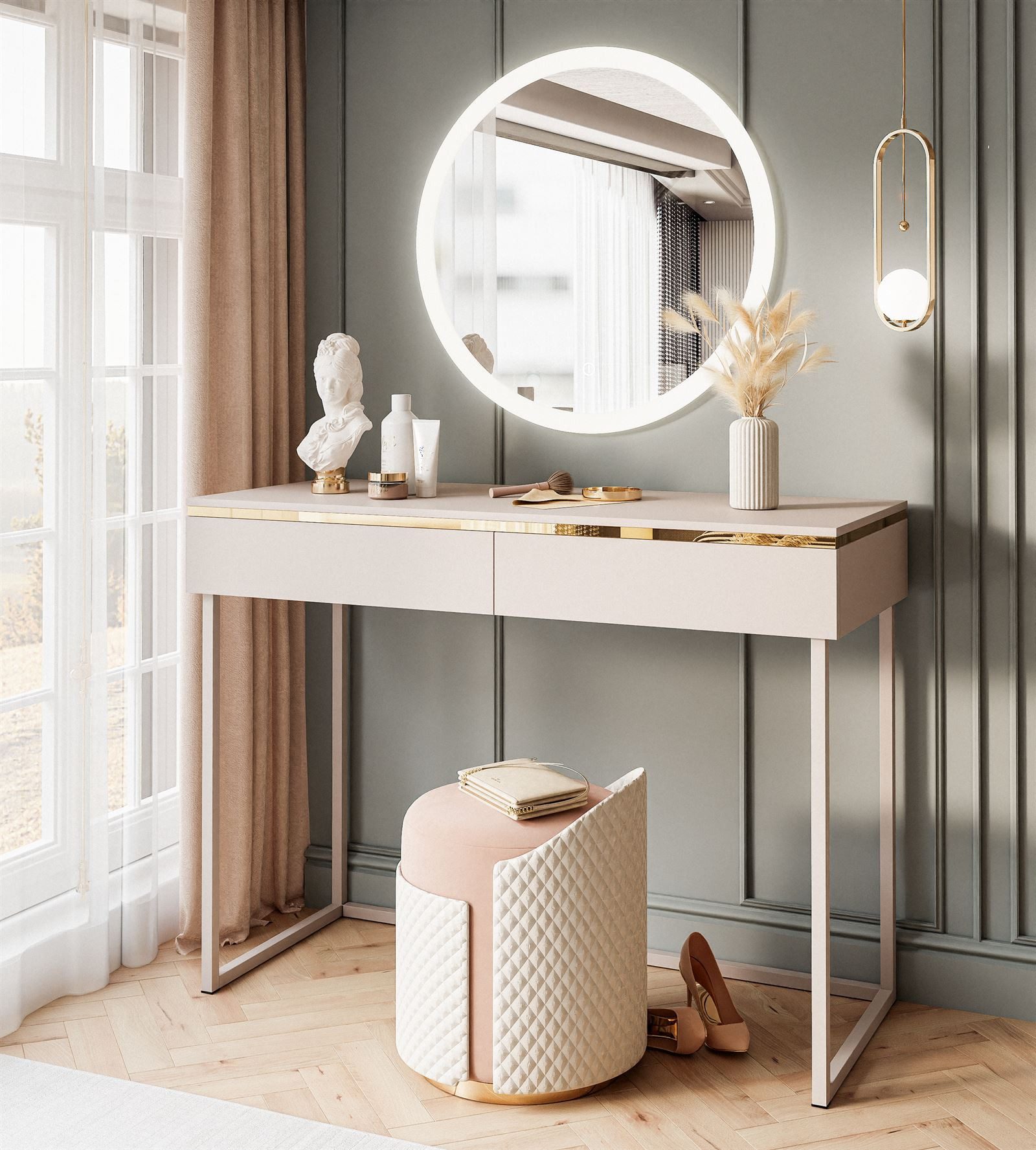 Lookway Schminktisch AURORA KASCHMIR auf Gestell günstig online kaufen