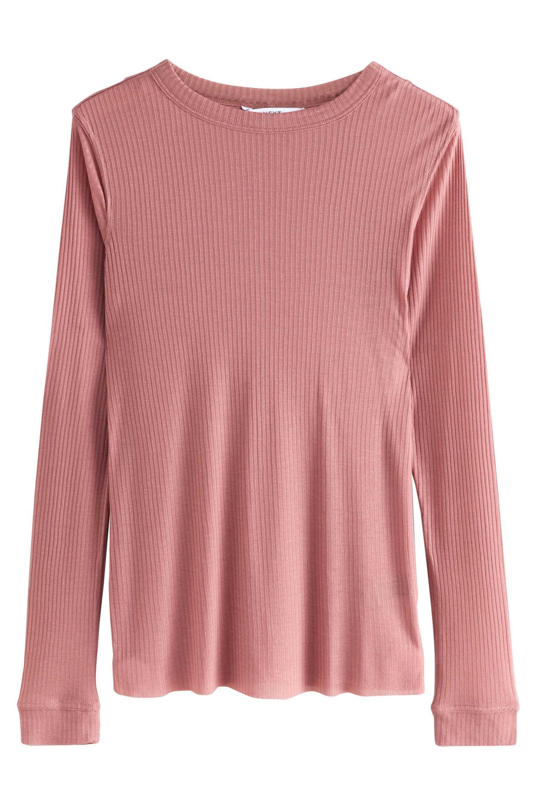 Shirtbluse Transparentes Langarmoberteil, Rundhalsausschnitt