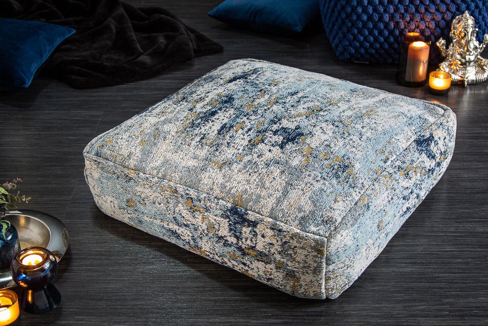 riess-ambiente Bodenkissen XL ABSTRAKT 70cm blau günstig online kaufen
