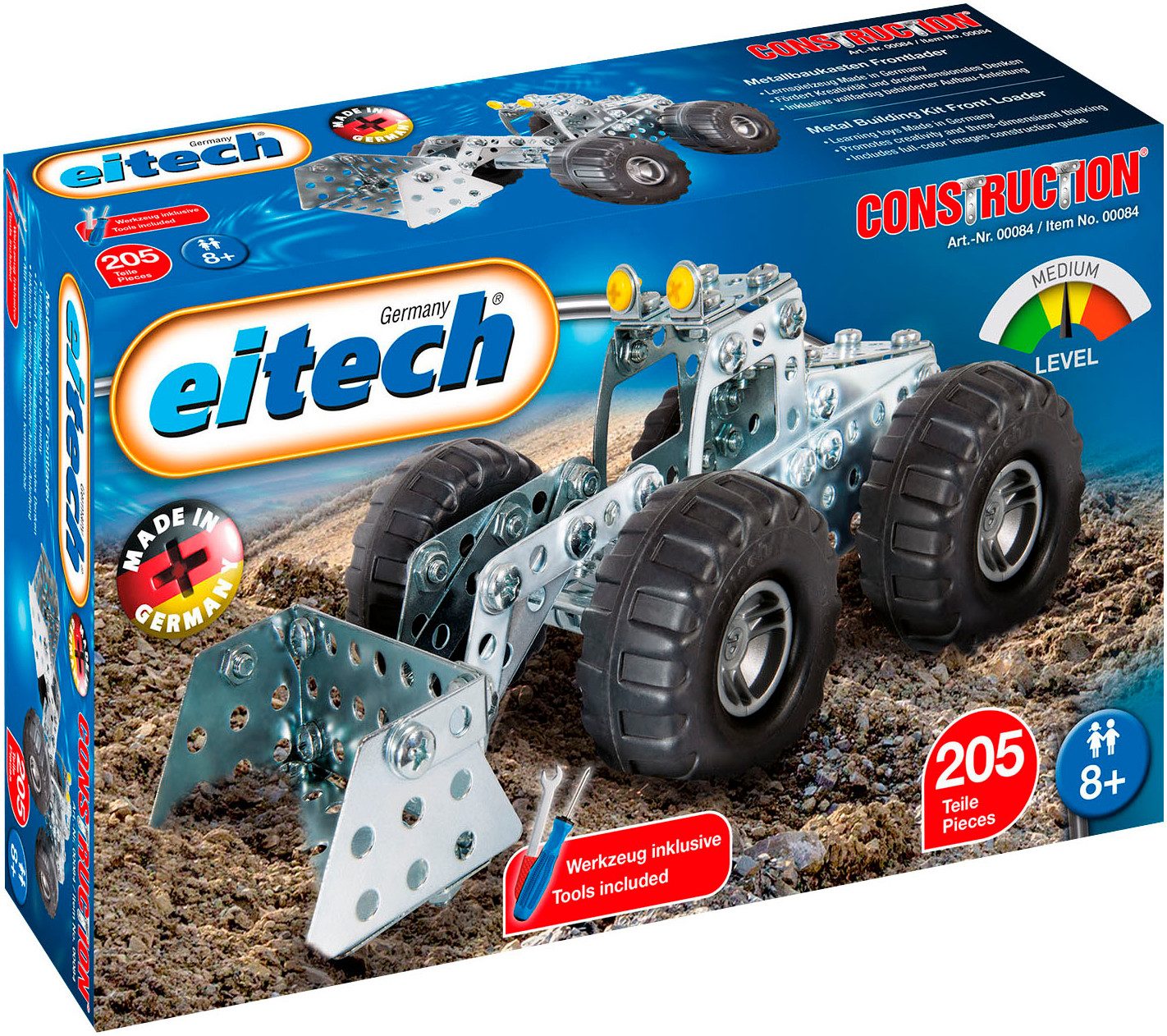Eitech Radlader Metallbaukasten, (205 St), Made in Germany