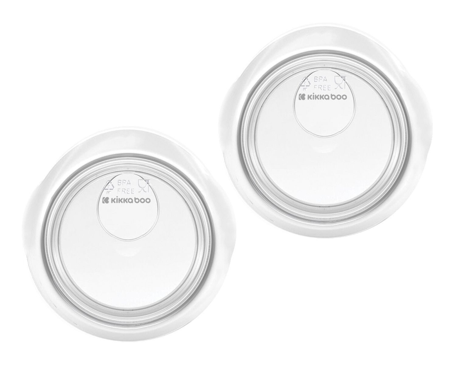 Kikkaboo BH-Stilleinlagen Milchauffangschalen 2 Stück, Fassungsvermögen 30 ml Muttermilchsammler