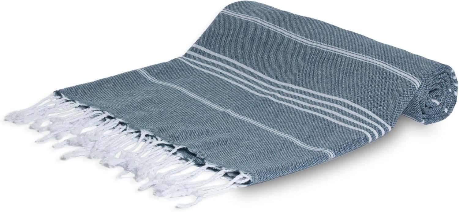 livessa Strandtuch Baumwolle Strandtuch - Saunatuch - Turkish Hamamtuch - Badetuch, Baumwolle, 100 % Baumwolle - 100x200 cm – Bild 2 von 5