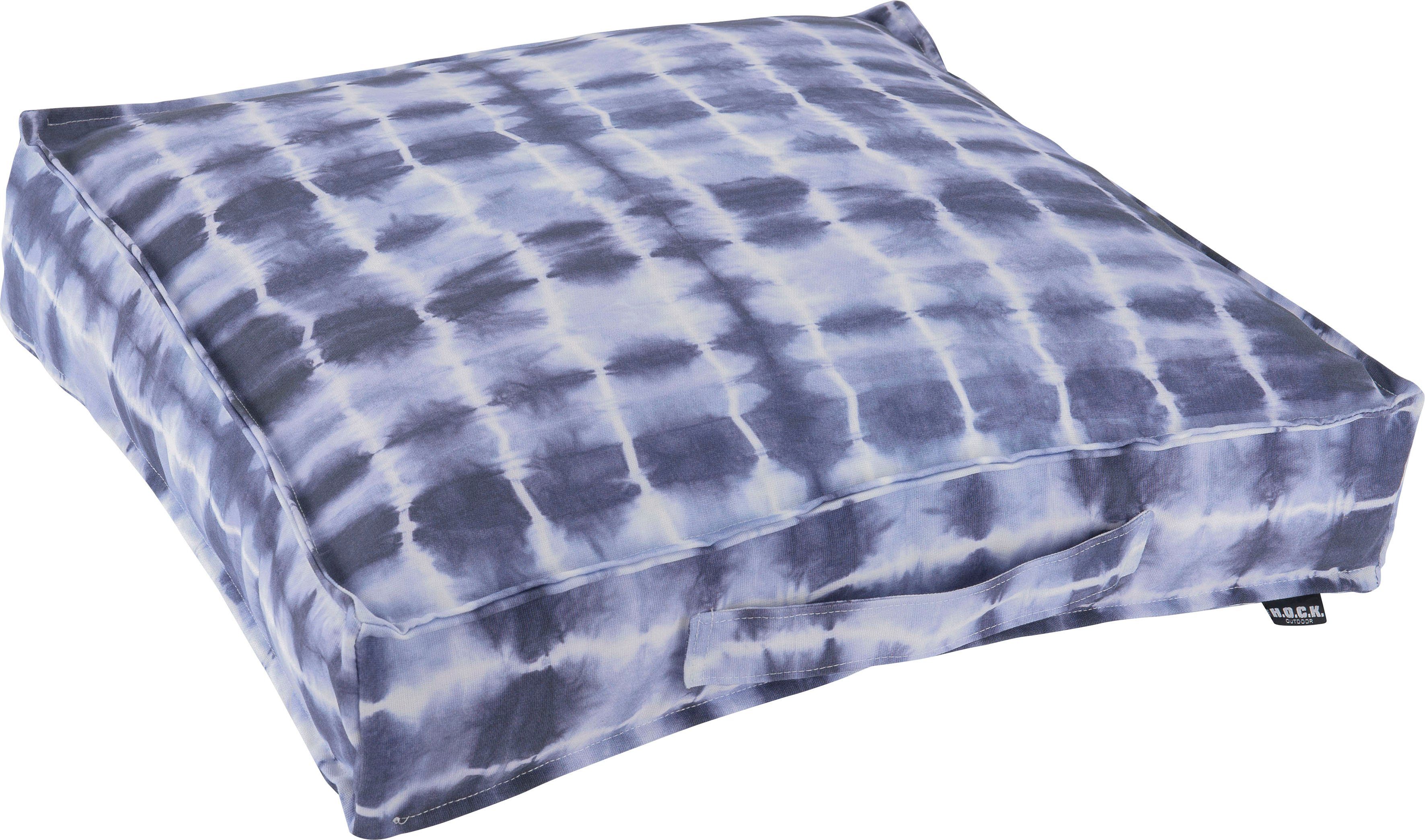 H.O.C.K. Palettenkissen Badu Batik Midnight Outdoor, Matratzenkissen