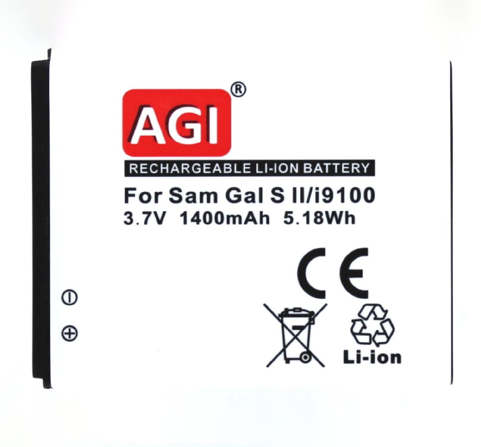 AGI Akku kompatibel mit Samsung GT-I9100 Akku Akku schwarz | Akkus und PowerBanks