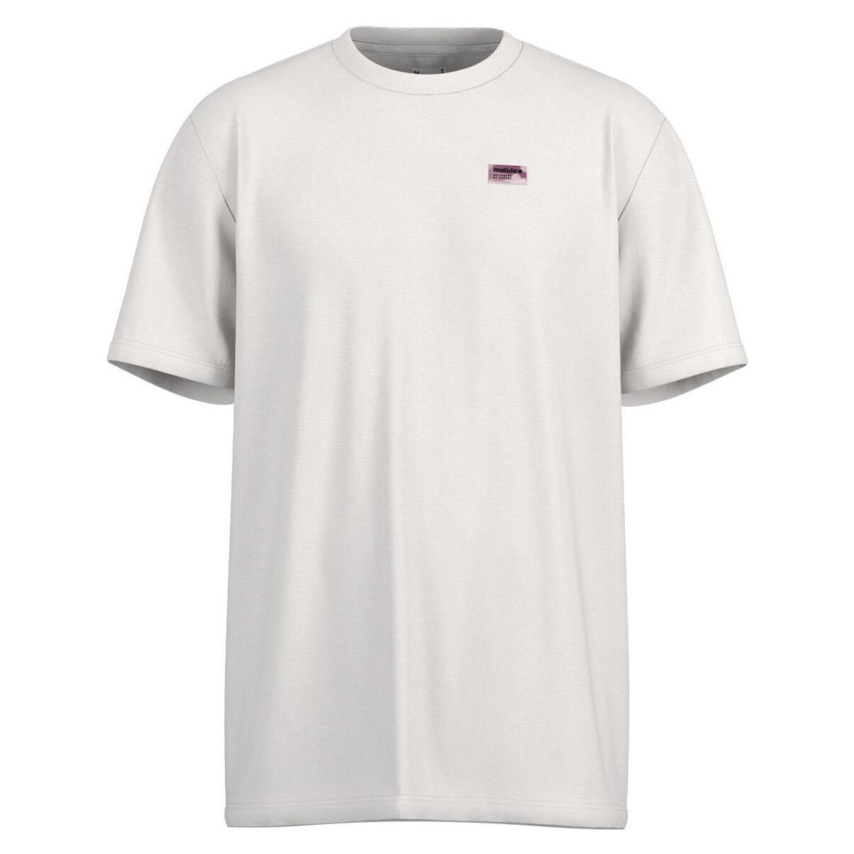 Maloja Kurzarmshirt MotonM. Bio-Baumwoll-T-Shirt im Boxy Fit mit Aquarell-Artwork Rückenprint