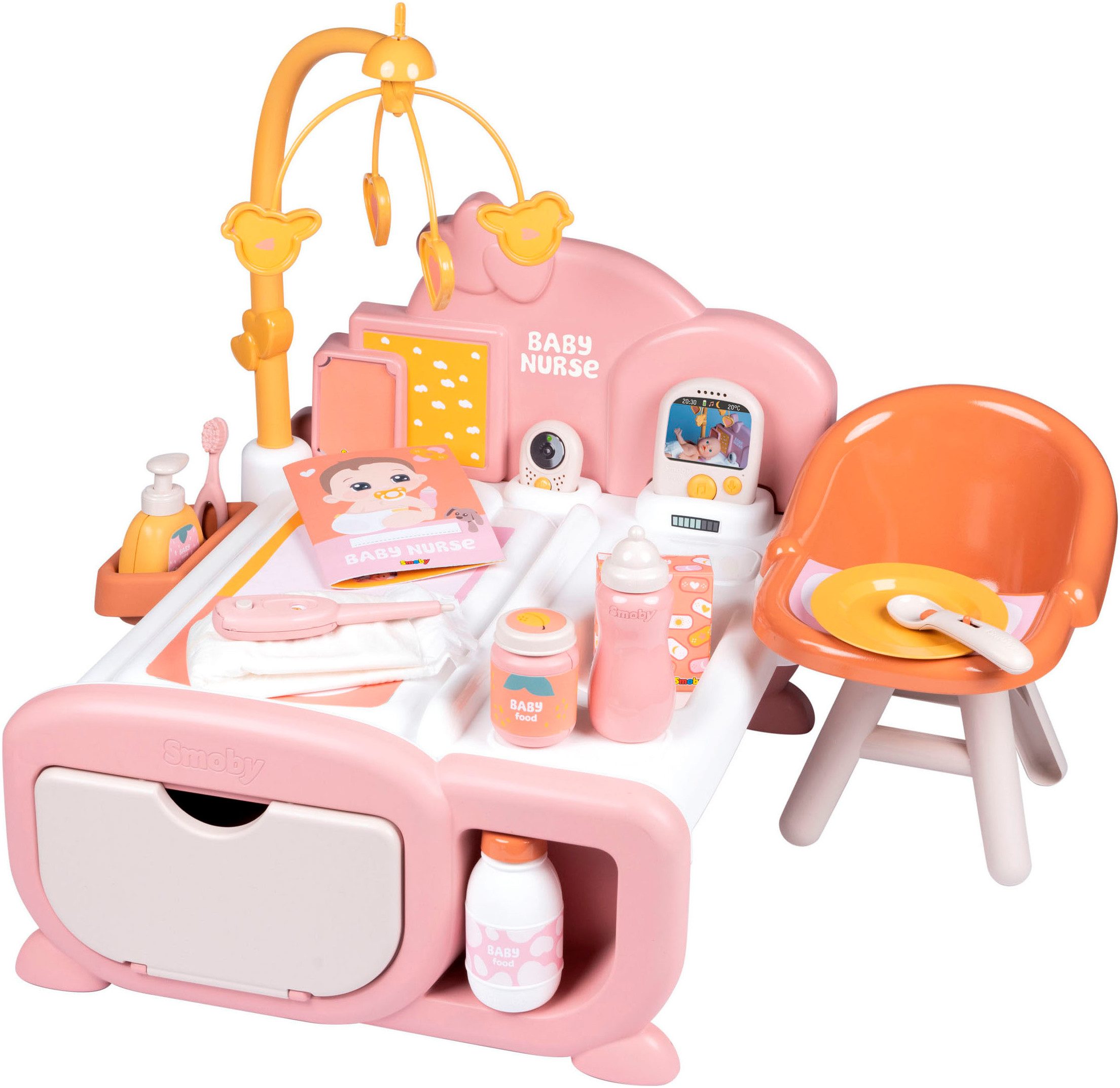 Smoby Puppenmöbel Baby Nurse Cocoon 3-in-1, Made in Europe