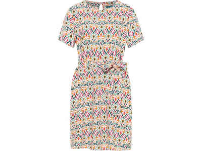 Tranquillo Jerseykleid tranquillo Bio-Damen-Midi-Kleid mit Bindegürtel