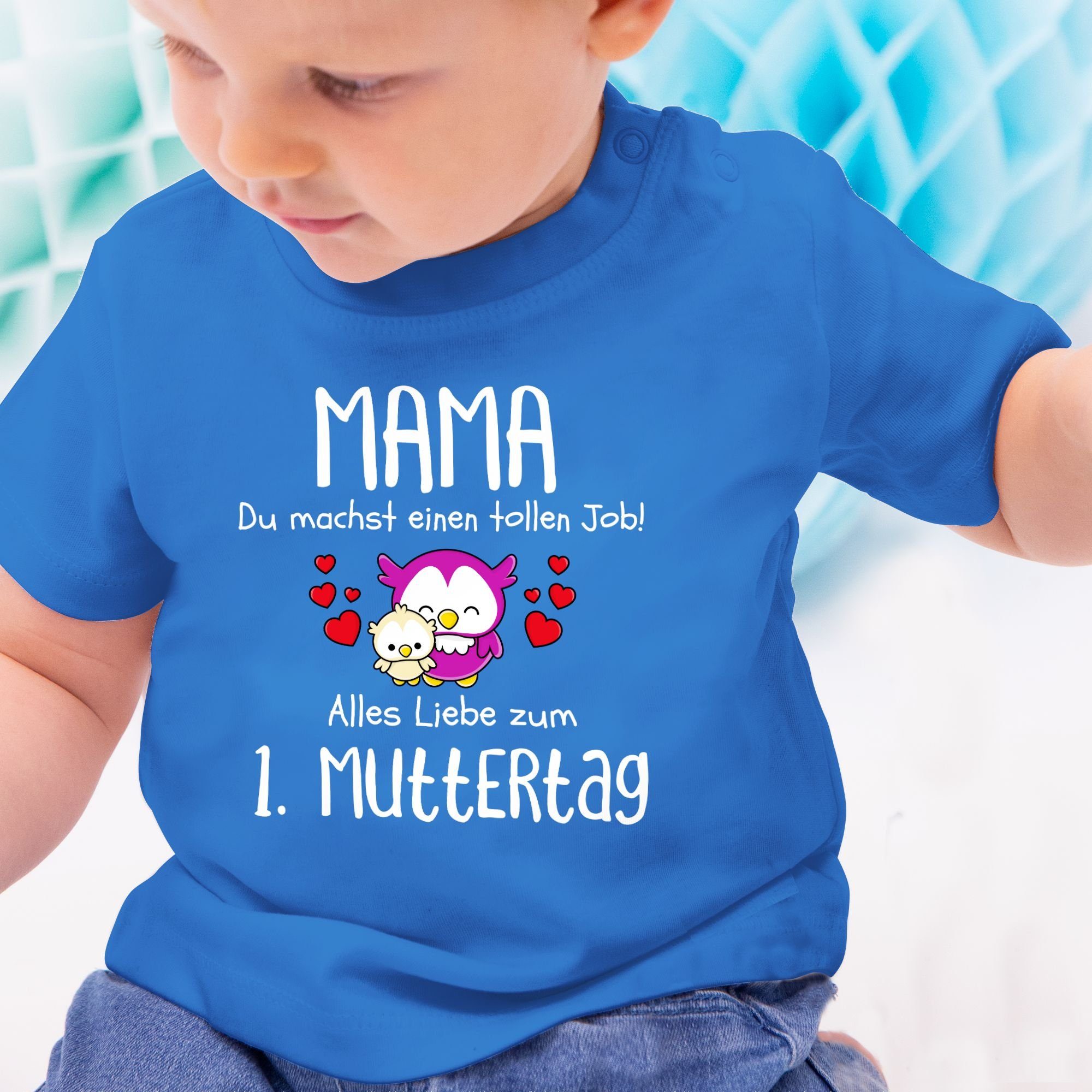 Royalblau du 3 I 1. einen T-Shirt Muttertagsgeschenk Shirtracer Mama machst tollen Job Muttertag