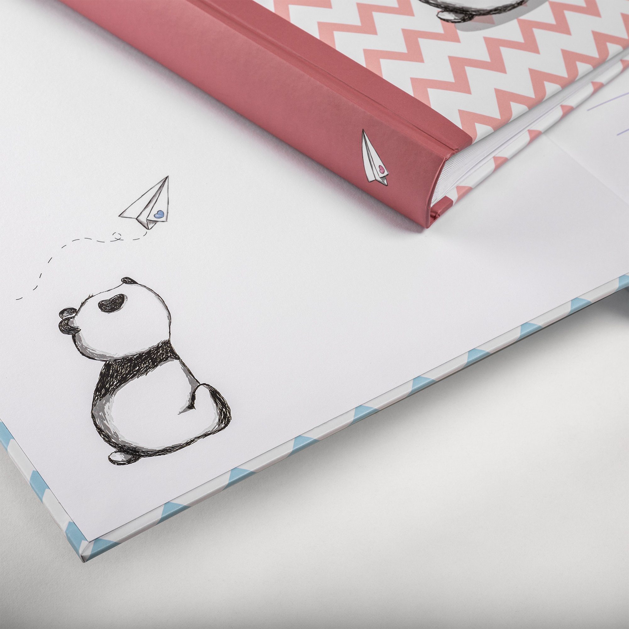 Walther Design Fotoalbum Babyalben Little hellblau Panda