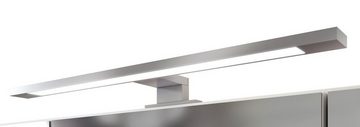 HELD MÖBEL Spiegelschrank MULTI, B 100 cm x H 64 cm, Graphit Dekor, mit LED-Aufsatzleuchte