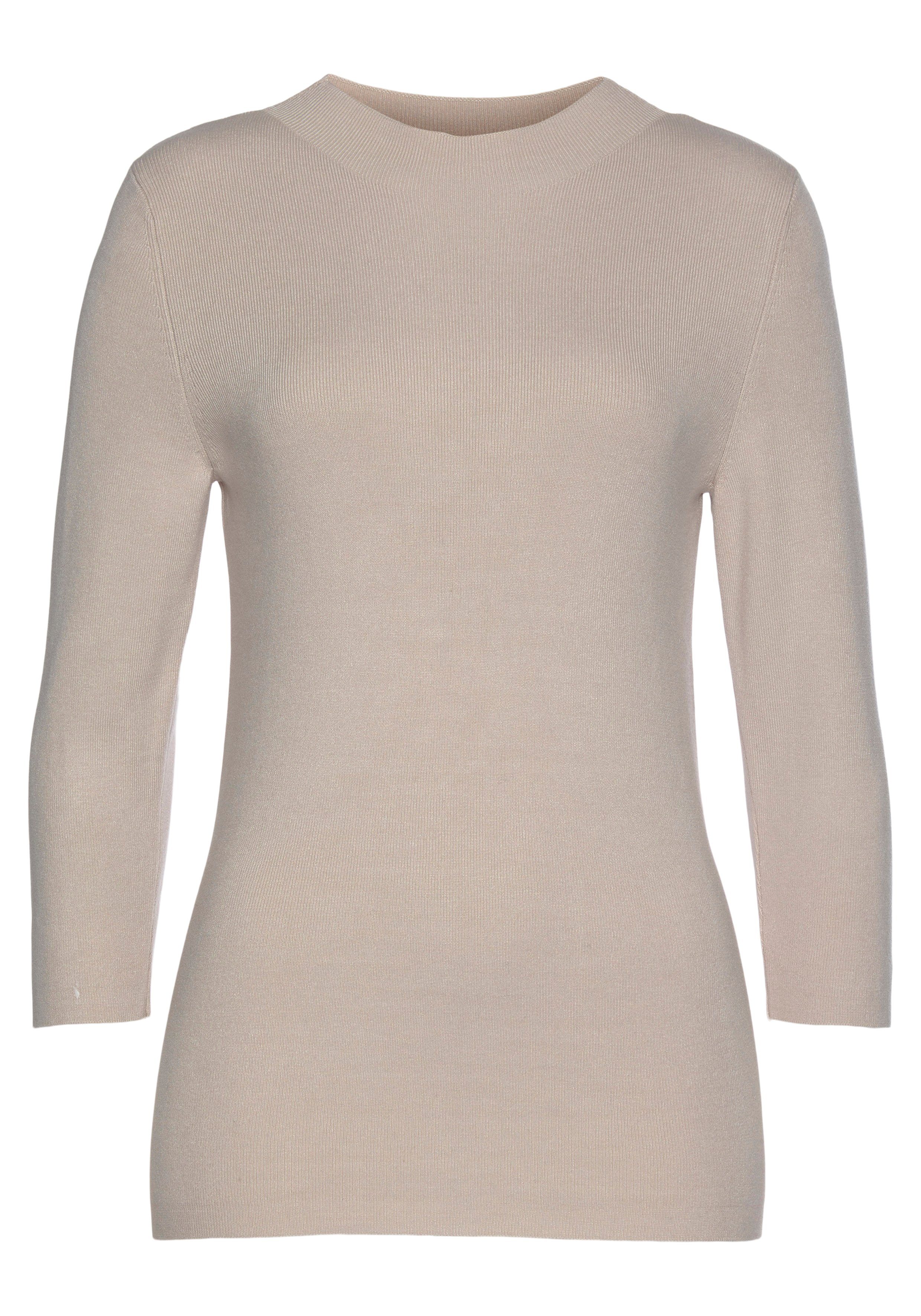 LASCANA 3/4 Arm-Pullover in leichter Strickqualität, figurbetonter Strickpullover, Basic. € 49,99