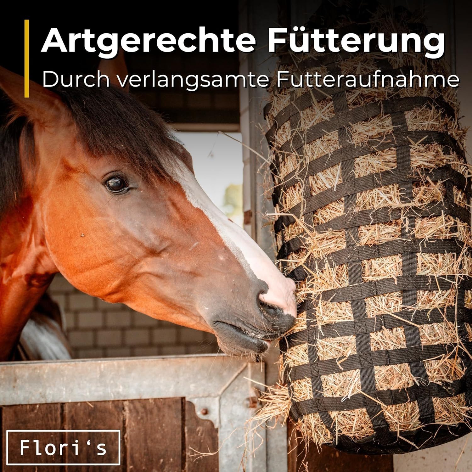 Flori's Heunetz Heusack für Pferde engmaschig
