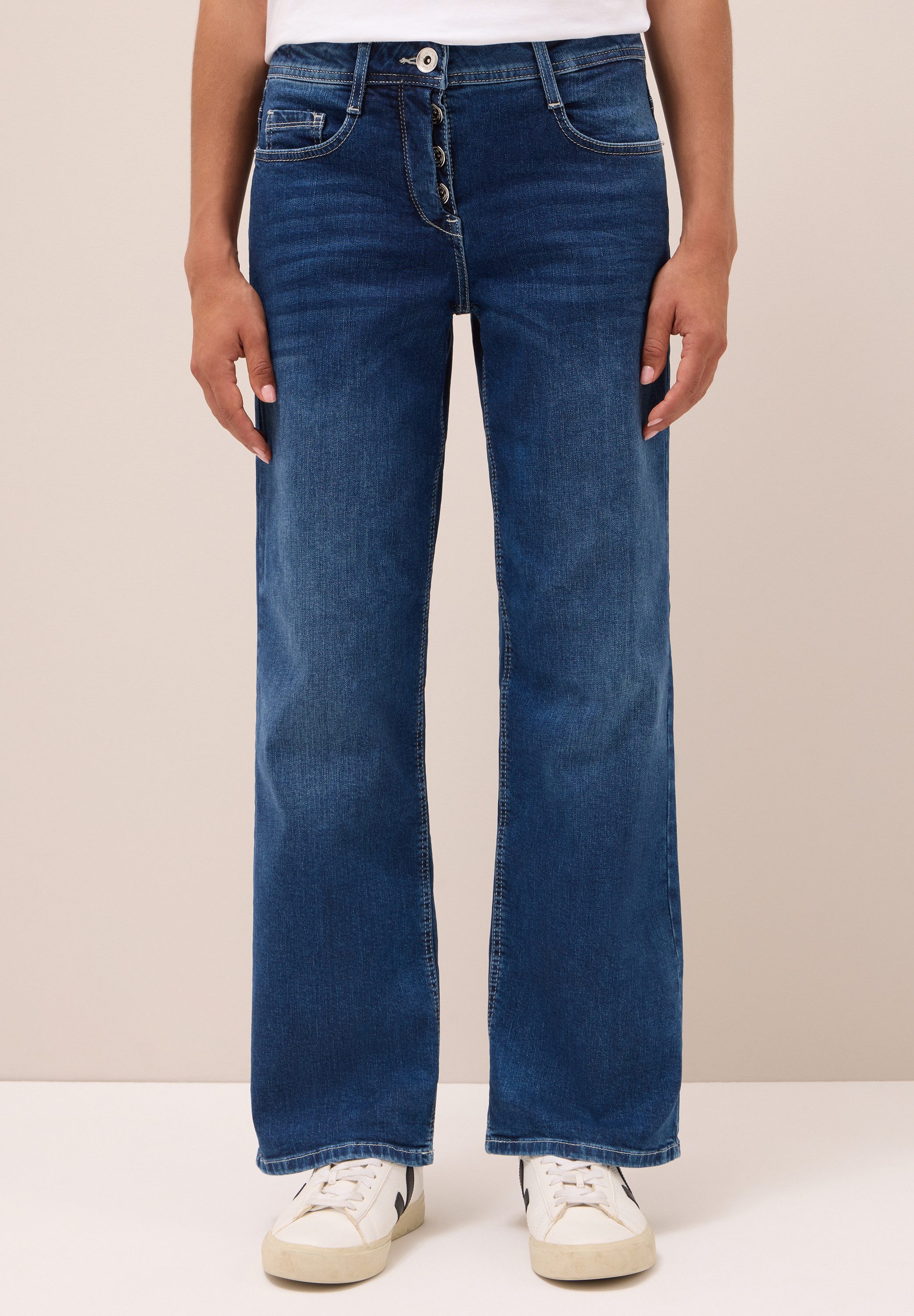 STREET ONE Loose-fit-Jeans aus Baumwolle mit günstig online kaufen