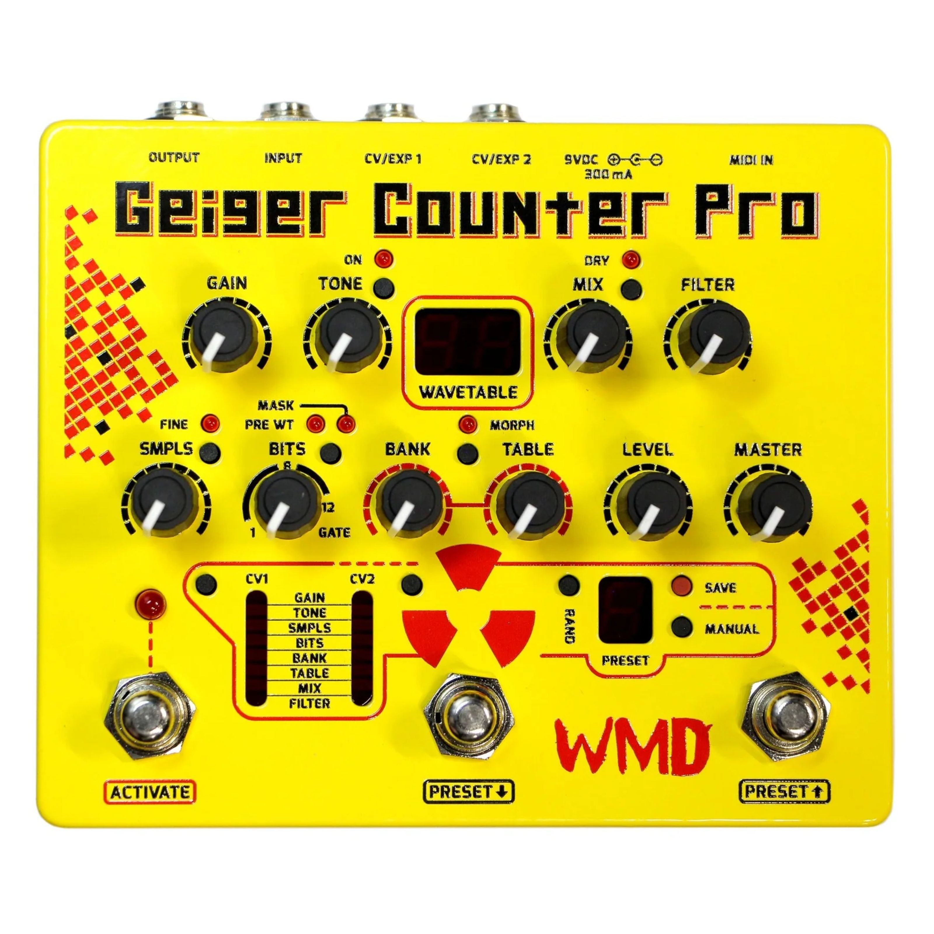 WMD Musikinstrumentenpedal, (Effektgeräte für Tasteninstrumente, Analog-Effekte), Geiger Counter Pro - Analog Effekt für Tasteninstrumente