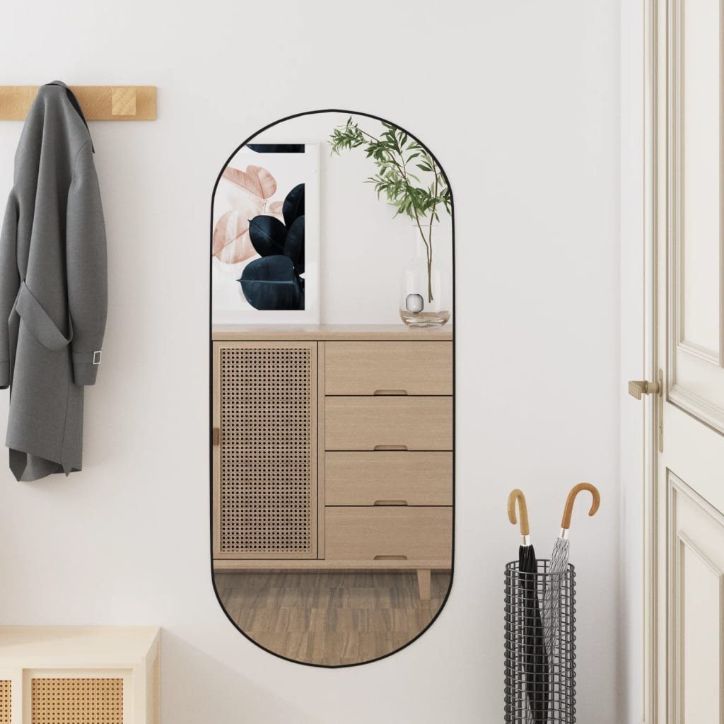 furnicato Wandspiegel 35x80 cm Glas Oval günstig online kaufen