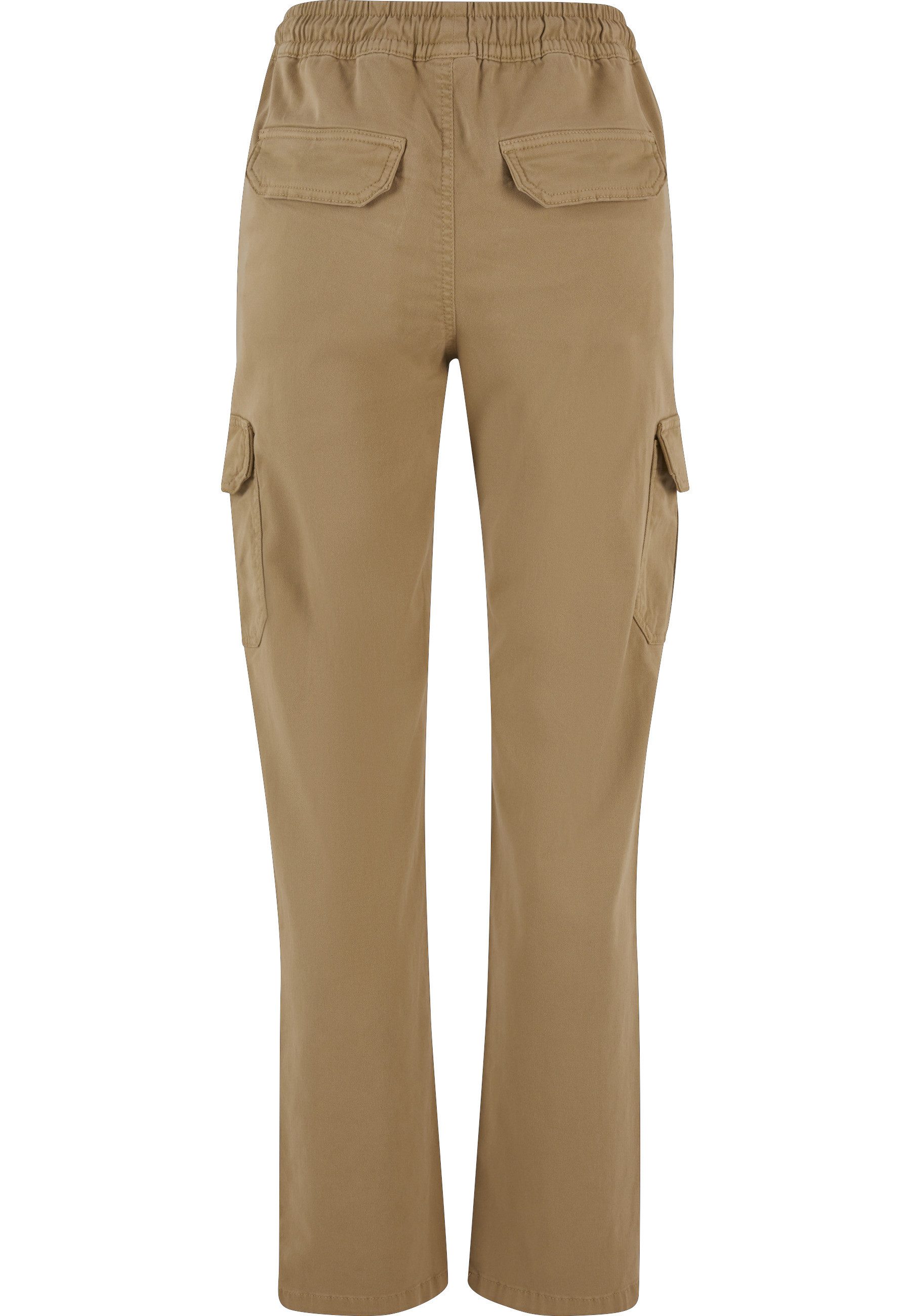URBAN CLASSICS Cargohose Urban Classics Damen Ladies High Waist Twill Cargo Pants (1-tlg)