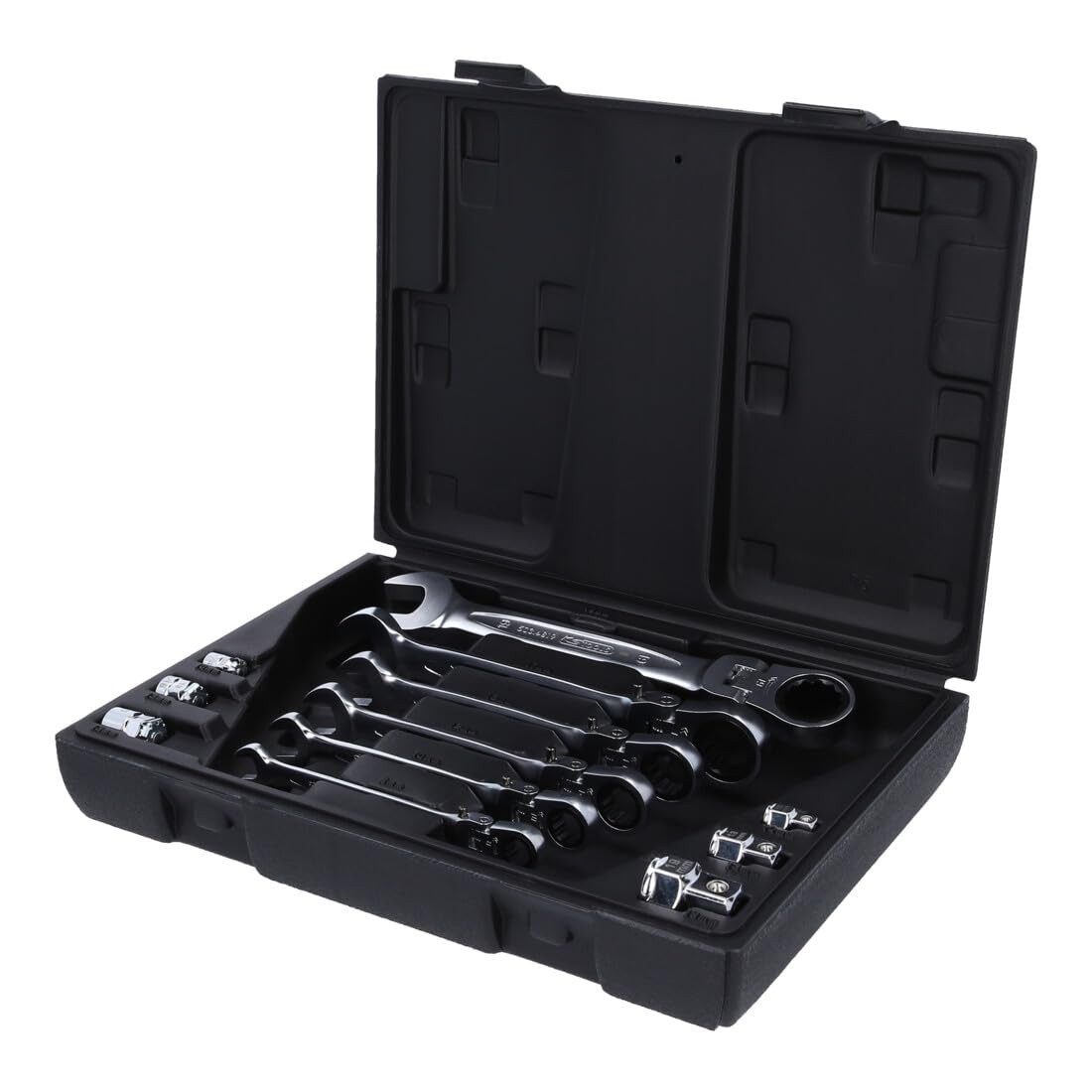 KS Tools Schraube KS Tools GEARplus Gelenk-Ratschenringmaulschlüssel-Satz, 12-teiligfest