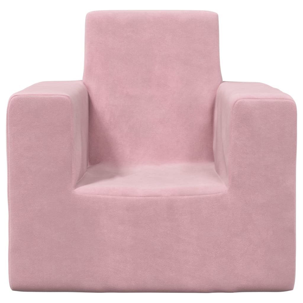 Kindersofa Sessel Plüsch Kindersofa Weich Rosa vidaXL