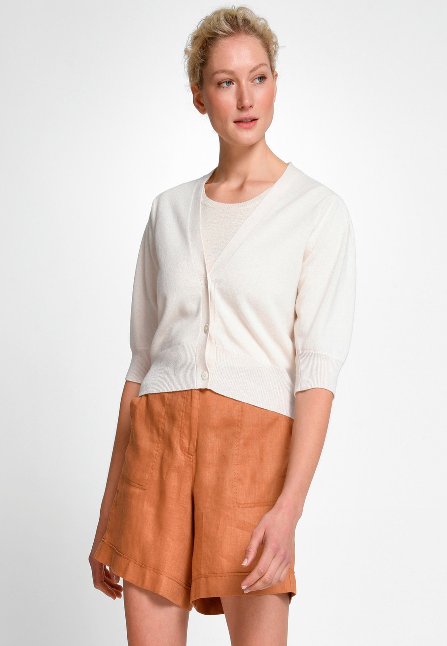 Cashmere wollweiss Cardigan include