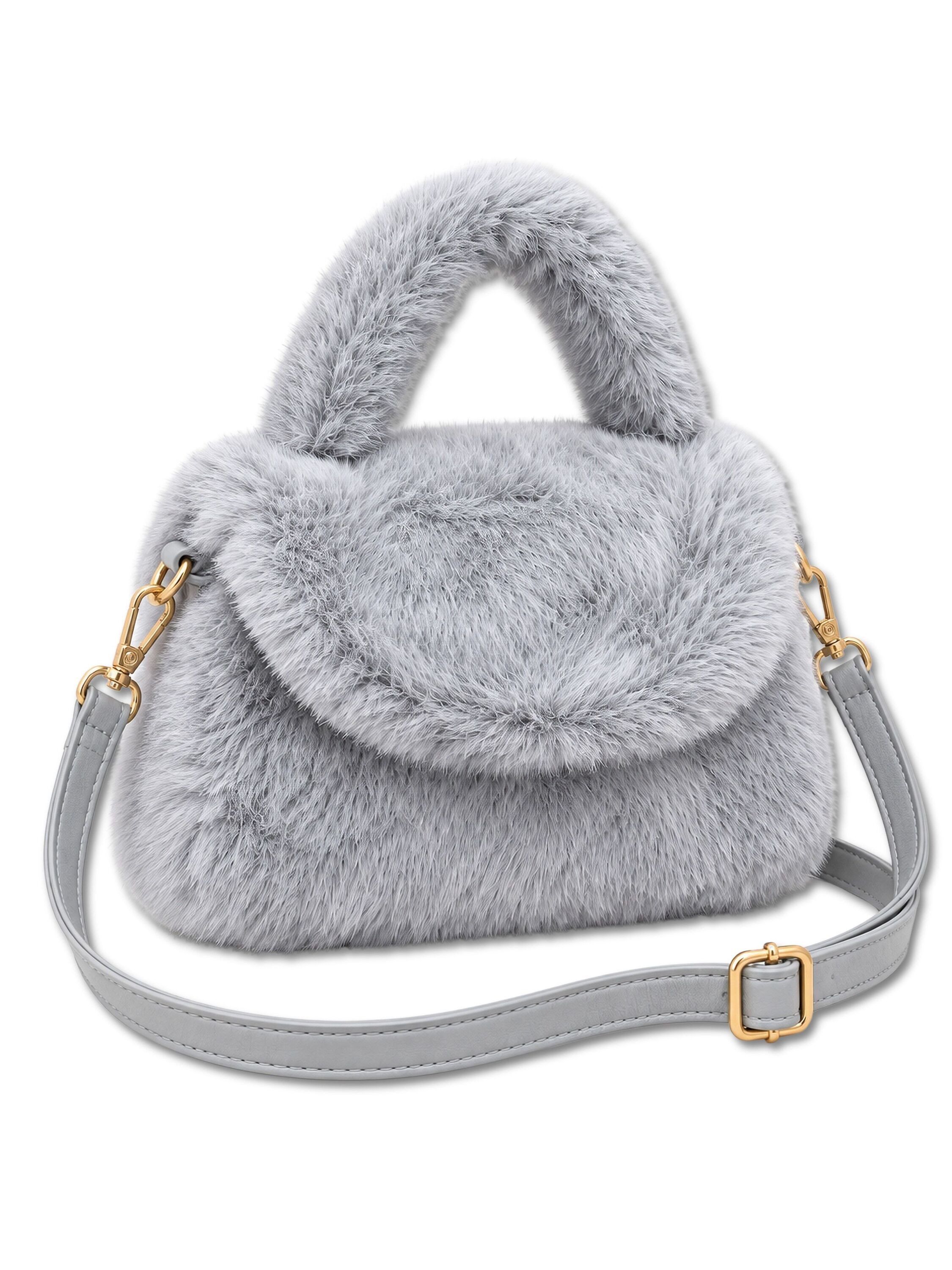 COLLEZIONE ALESSANDRO Henkeltasche Smallfoot, aus kuschelweichem Teddy