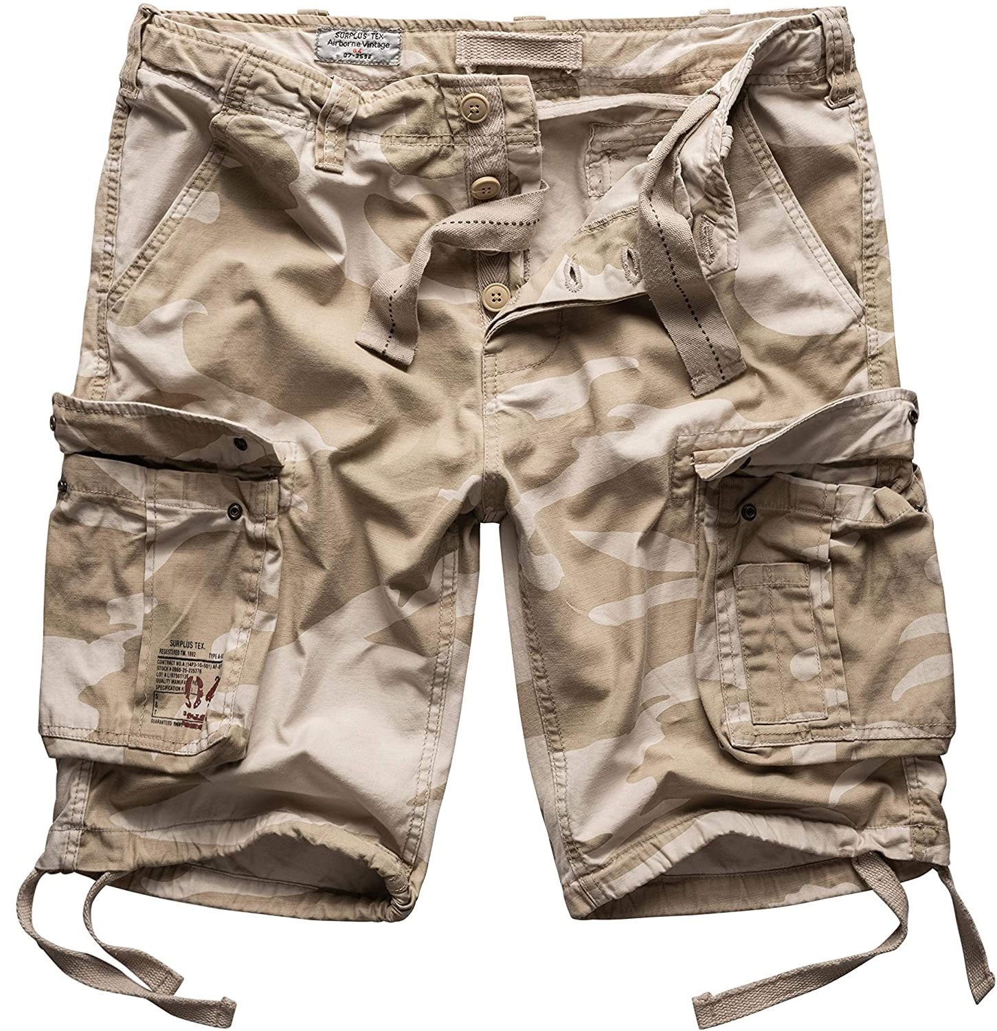 Trooper Cargoshorts Airborne Bermuda Baumwolle Sommer Shorts Kurze Hose Army knielang