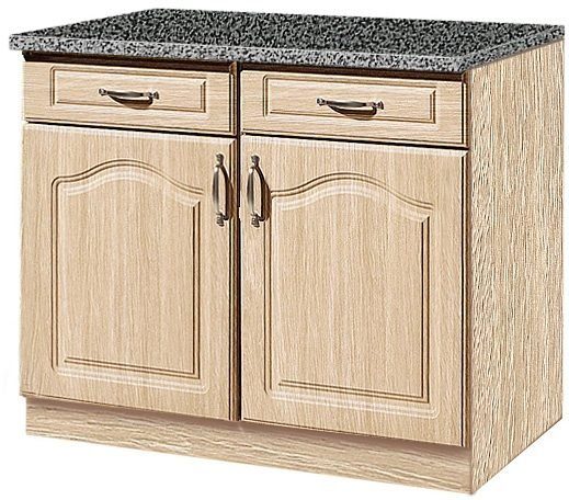 wiho Küchen Unterschrank "Linz" 100 cm breit, in Landhaus-Optik günstig online kaufen