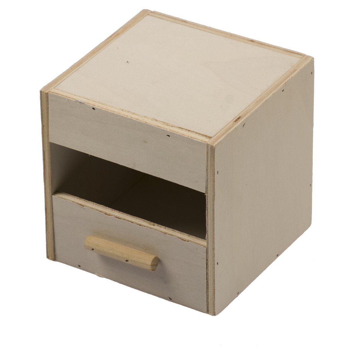 DUVO+ Nistkasten Brutkasten Holz für Exoten 1/3 offen