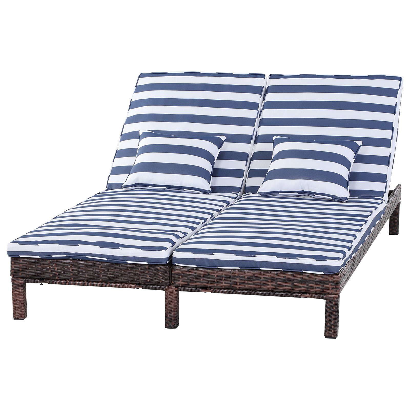 Outsunny Gartenliege »Polyrattan Gartenliege für 2 Personen« online