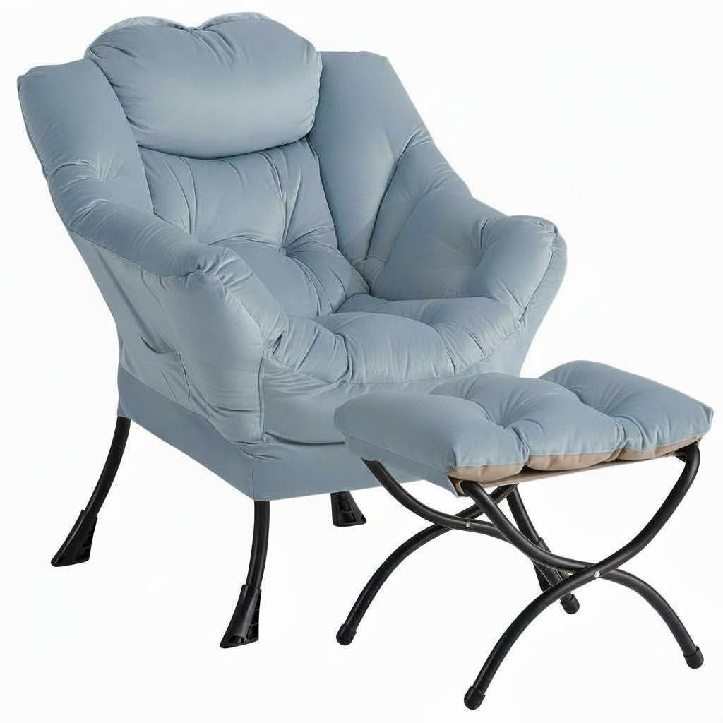 GarveeMore Ohrensessel Relaxsessel mit Hocker Ohrensessel Polstersessel Faulsesse