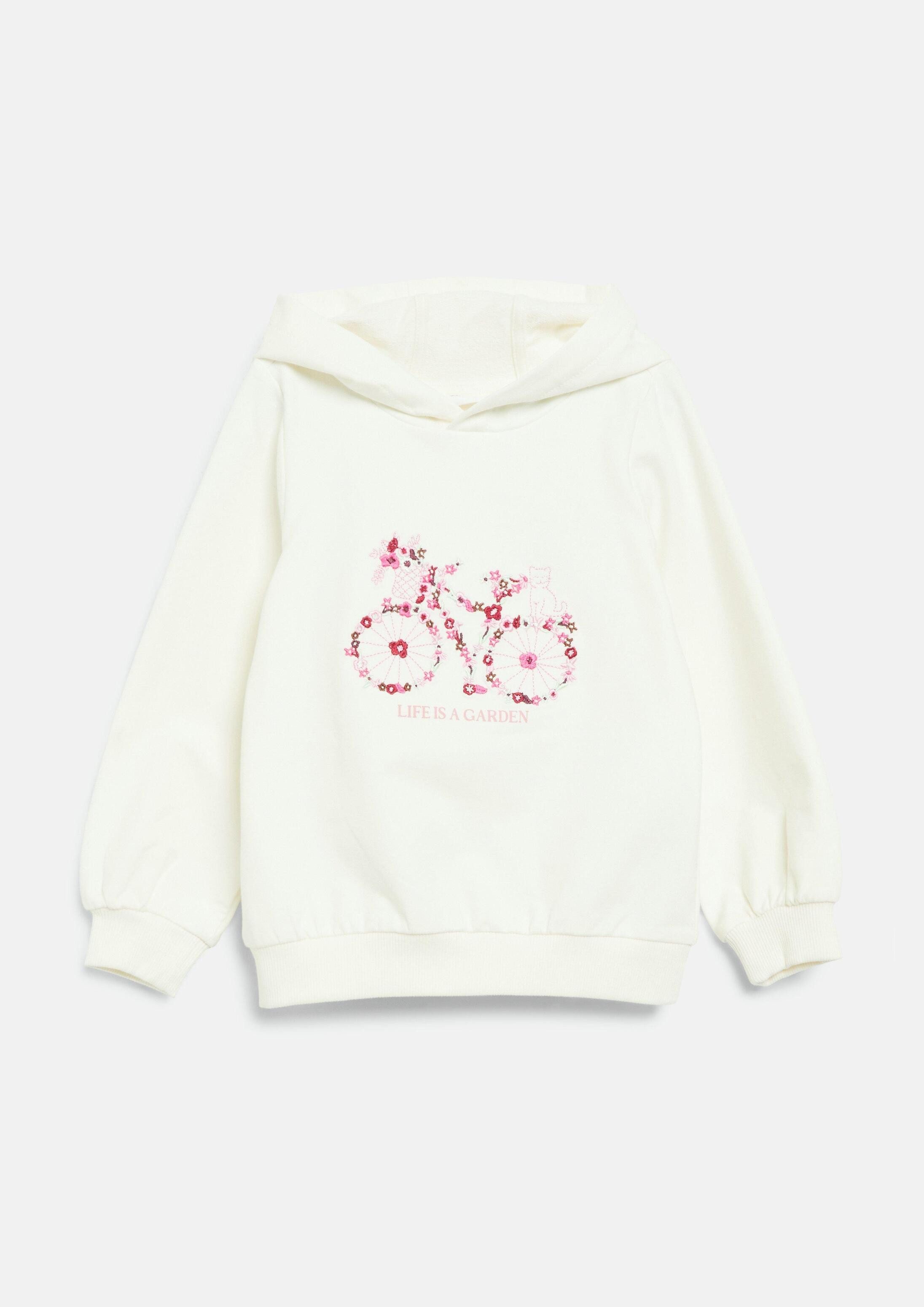 s.Oliver Sweatshirt Sweatshirt Hoodie mit Stickerei