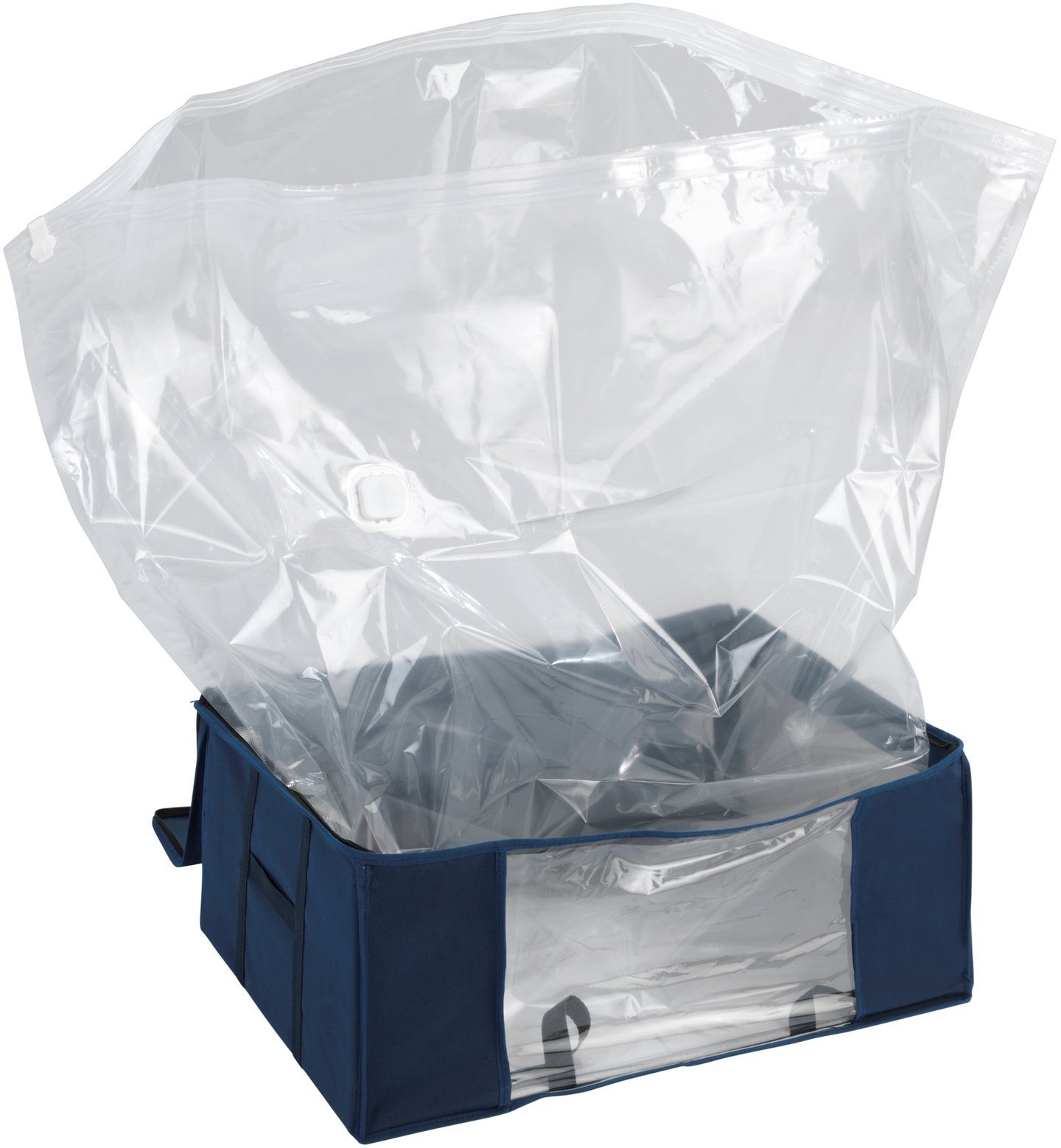 WENKO Air, Soft Aufbewahrungsbox, Blitz-Ventil Vakuum mit Box integrierte Vakuum-Tasche Organizer