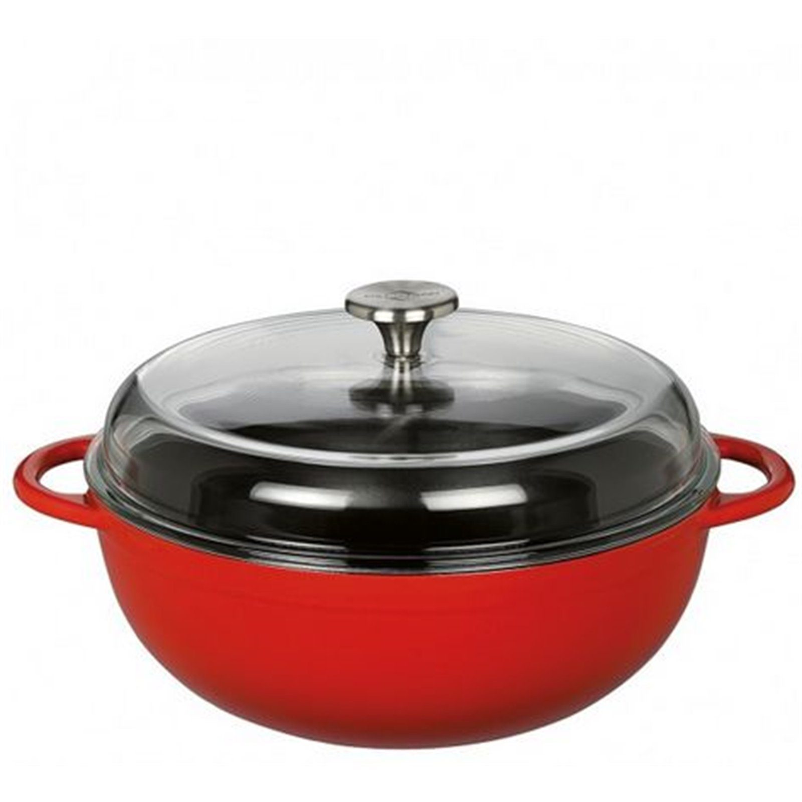 Küchenprofi Schmorpfanne Schmorpfanne 28 cm rot MARMITE, Gusseisen ...