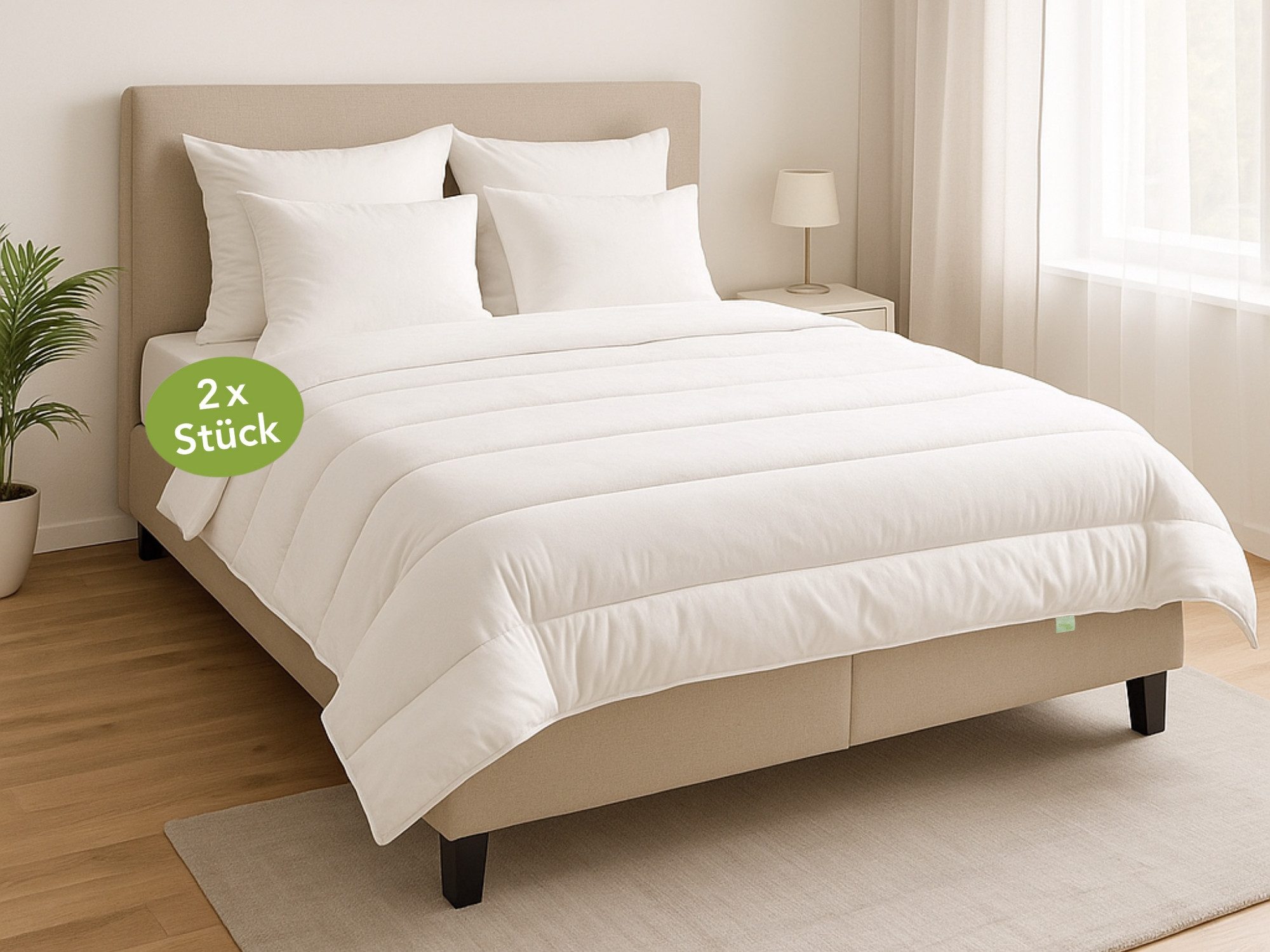 Dreamstar Microfaserbettdecke Eco, Bettdecken 2er-Set - 4-Jahreszeiten, Gan günstig online kaufen