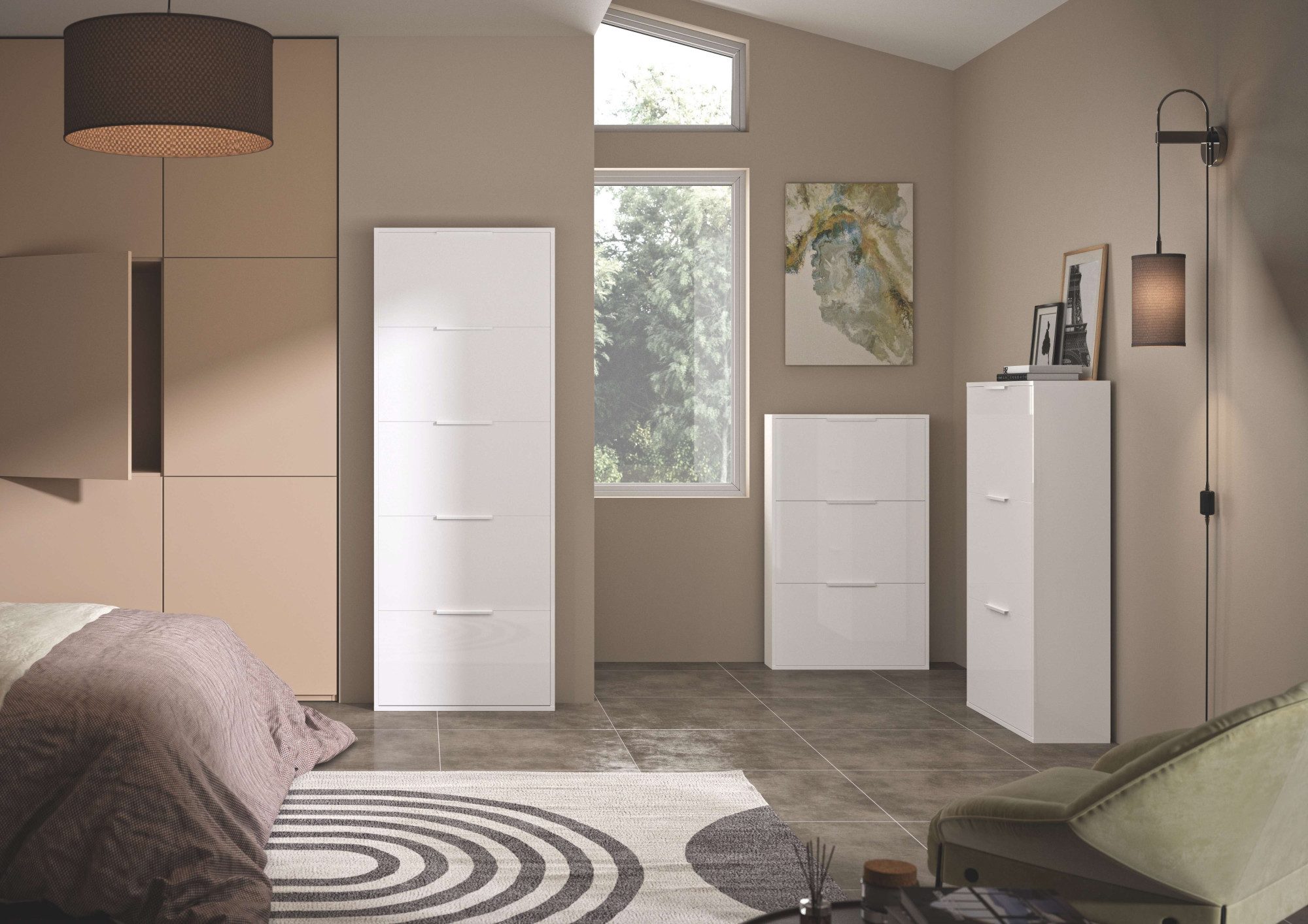 Composad Schuhschrank Espresso,Schuhschrank, Schuhkipper, mit Klappen günstig online kaufen