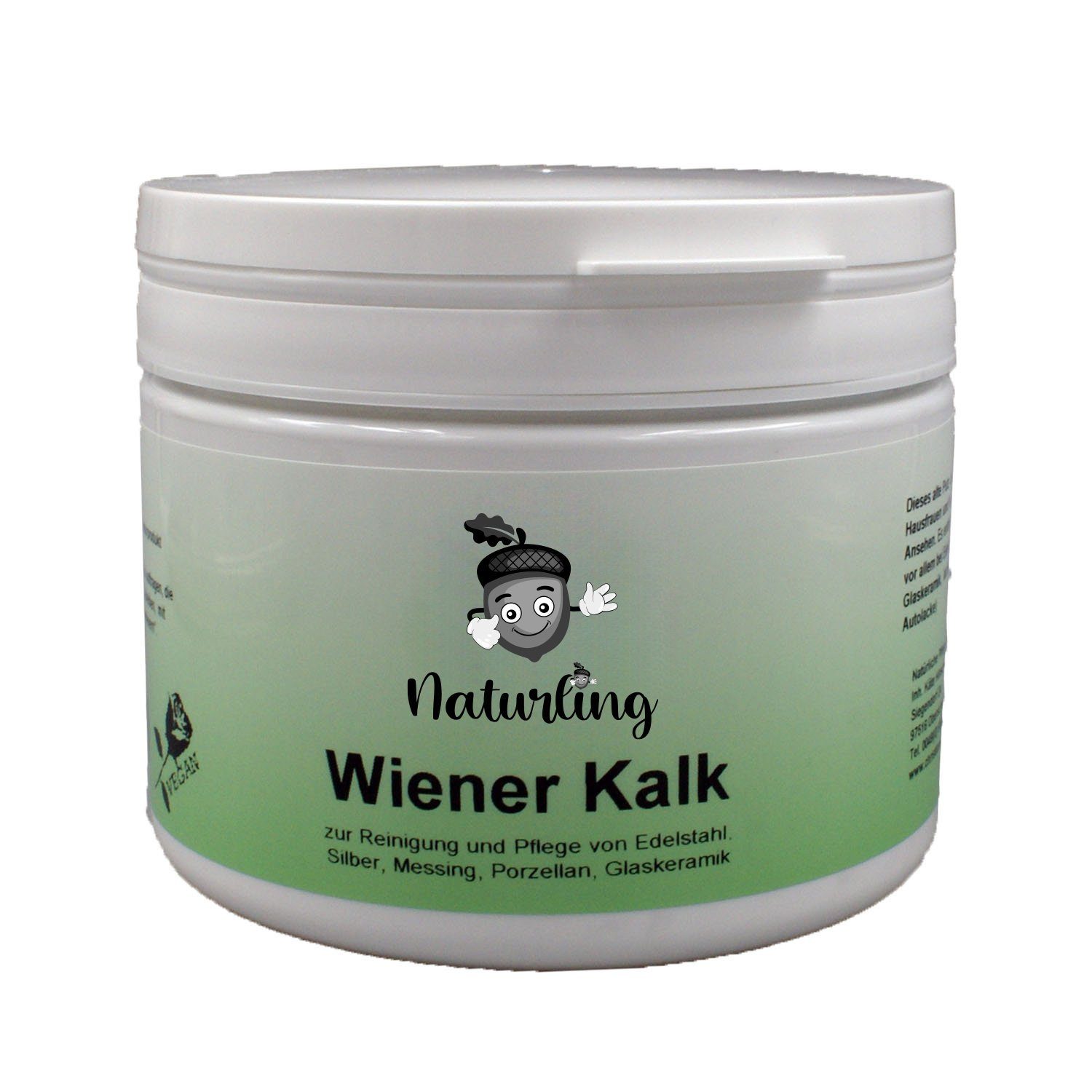 naturling Wiener Kalk Putzstein (500g, [- Öko-Putzmittel aus reinem Dolomitstein)