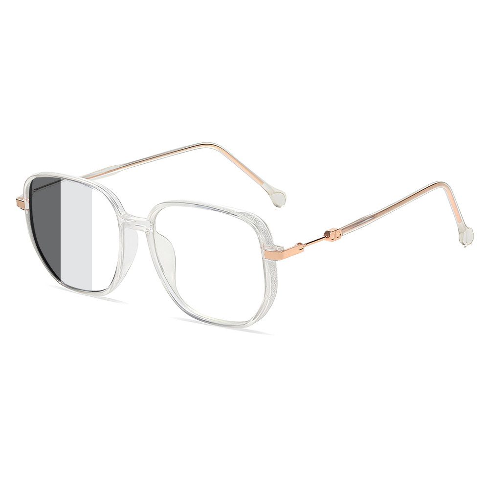 PACIEA Brille Damen UV Schutz Oversized mit Sonne selbsttönend
