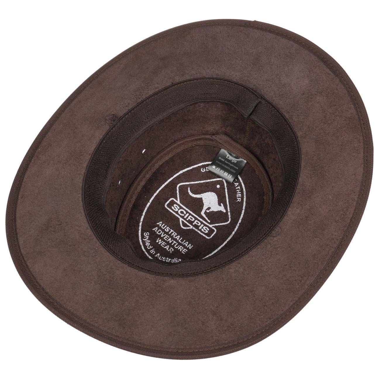 Scippis Cowboyhut (1-St) Herrenhut mit Lederband