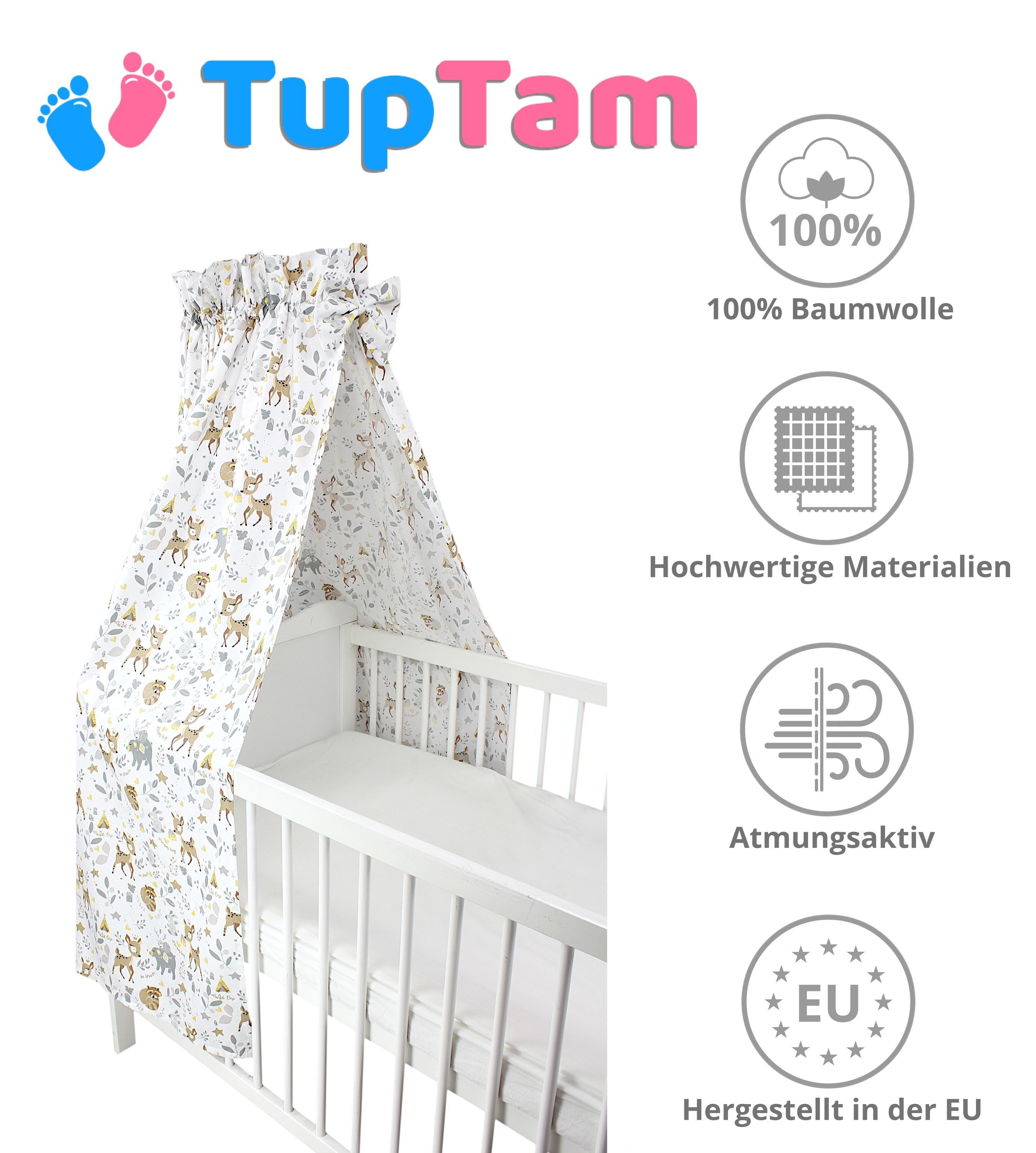 TupTam Betthimmel TupTam Babybett Himmel mit Schleifchen günstig online kaufen